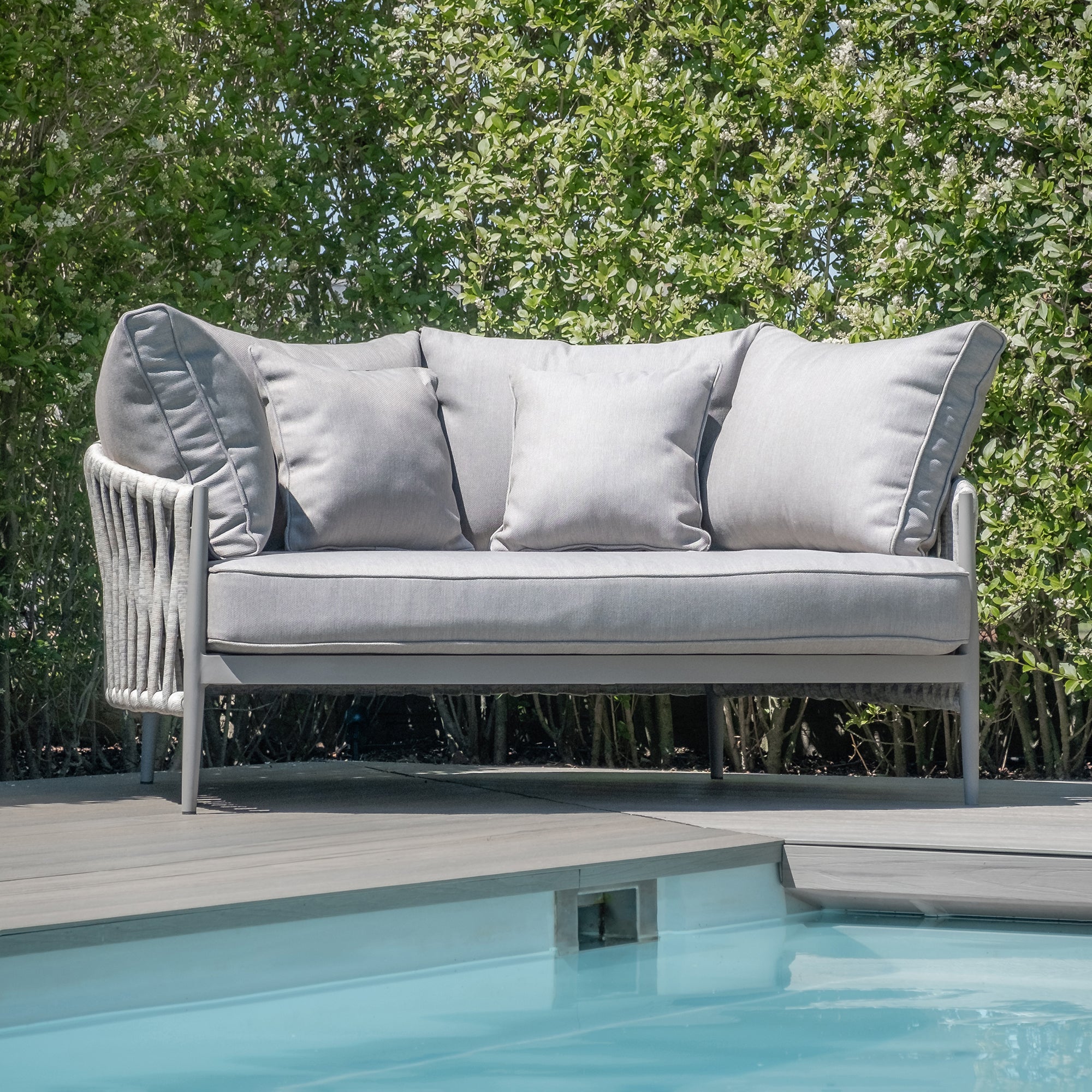Milan Grey Cool Linen Daybed