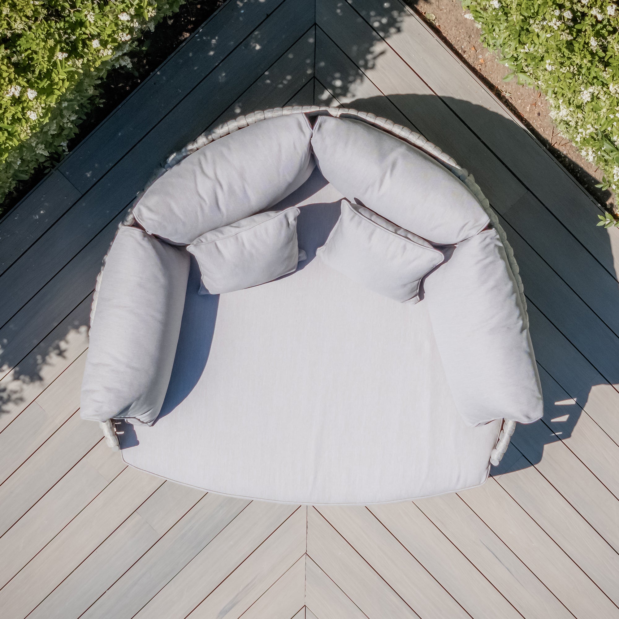 Milan Grey Cool Linen Daybed