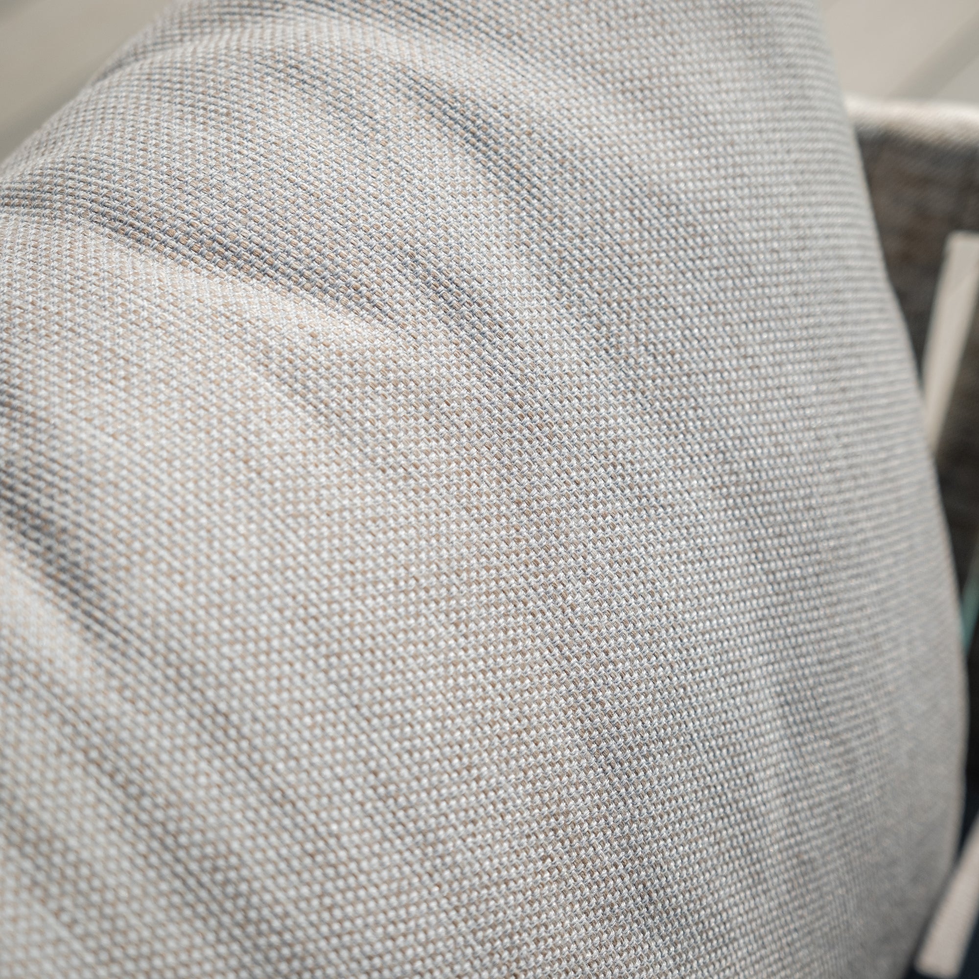 Milan Grey Cool Linen Outdoor Lounge Chair
