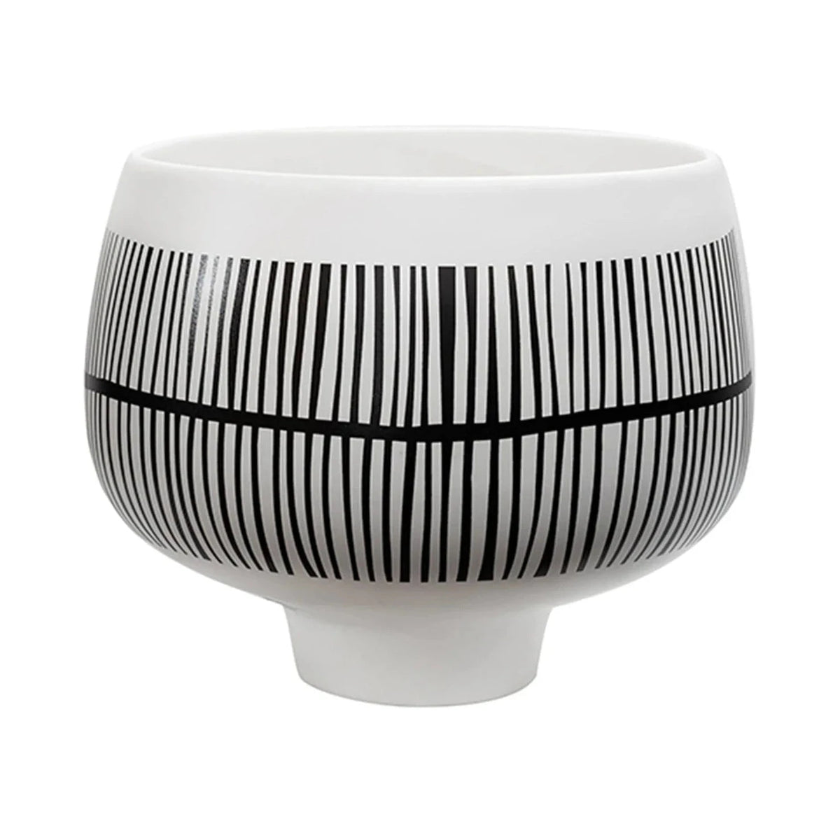 Birch IV Monochrome Striped Vase