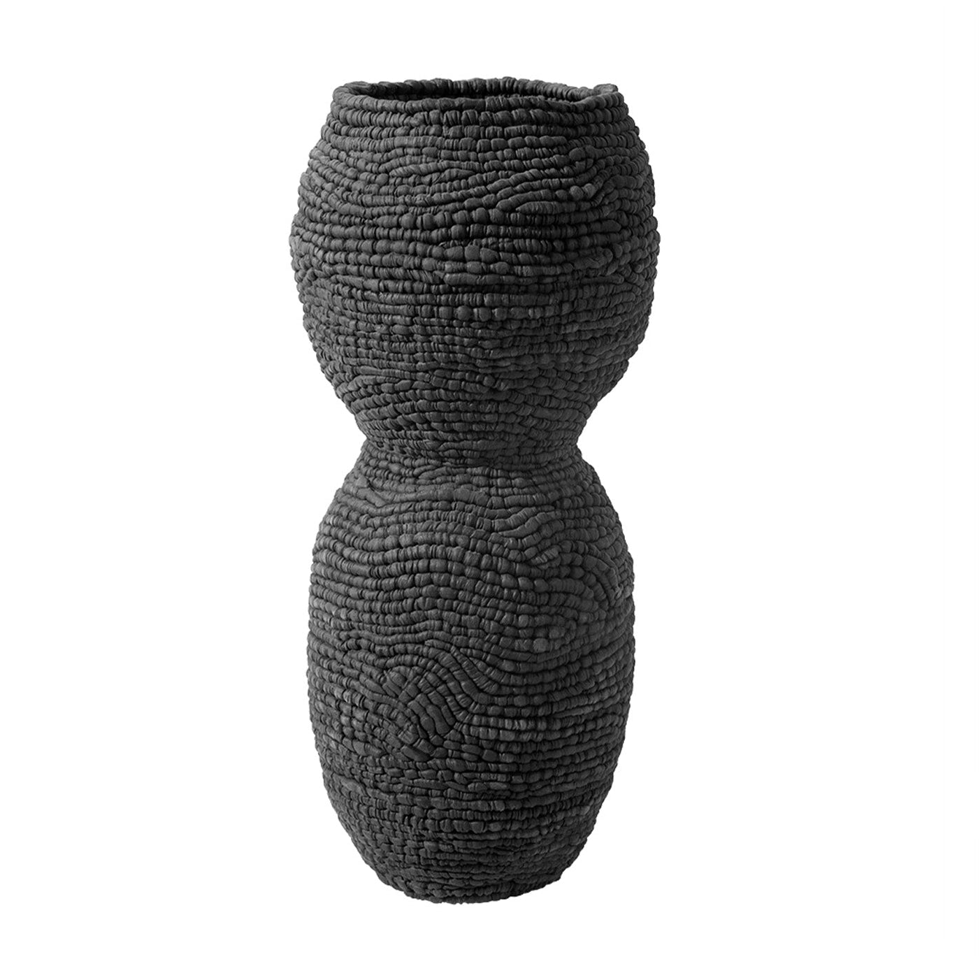 Micah Black Ceramic Vase