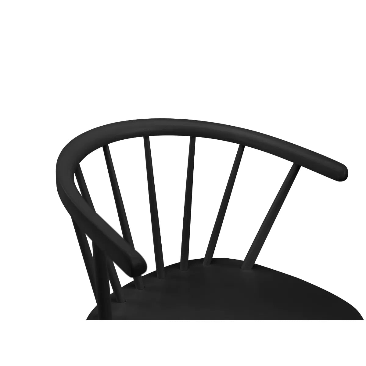 Adeline Scandi Black Wood Dining Chair