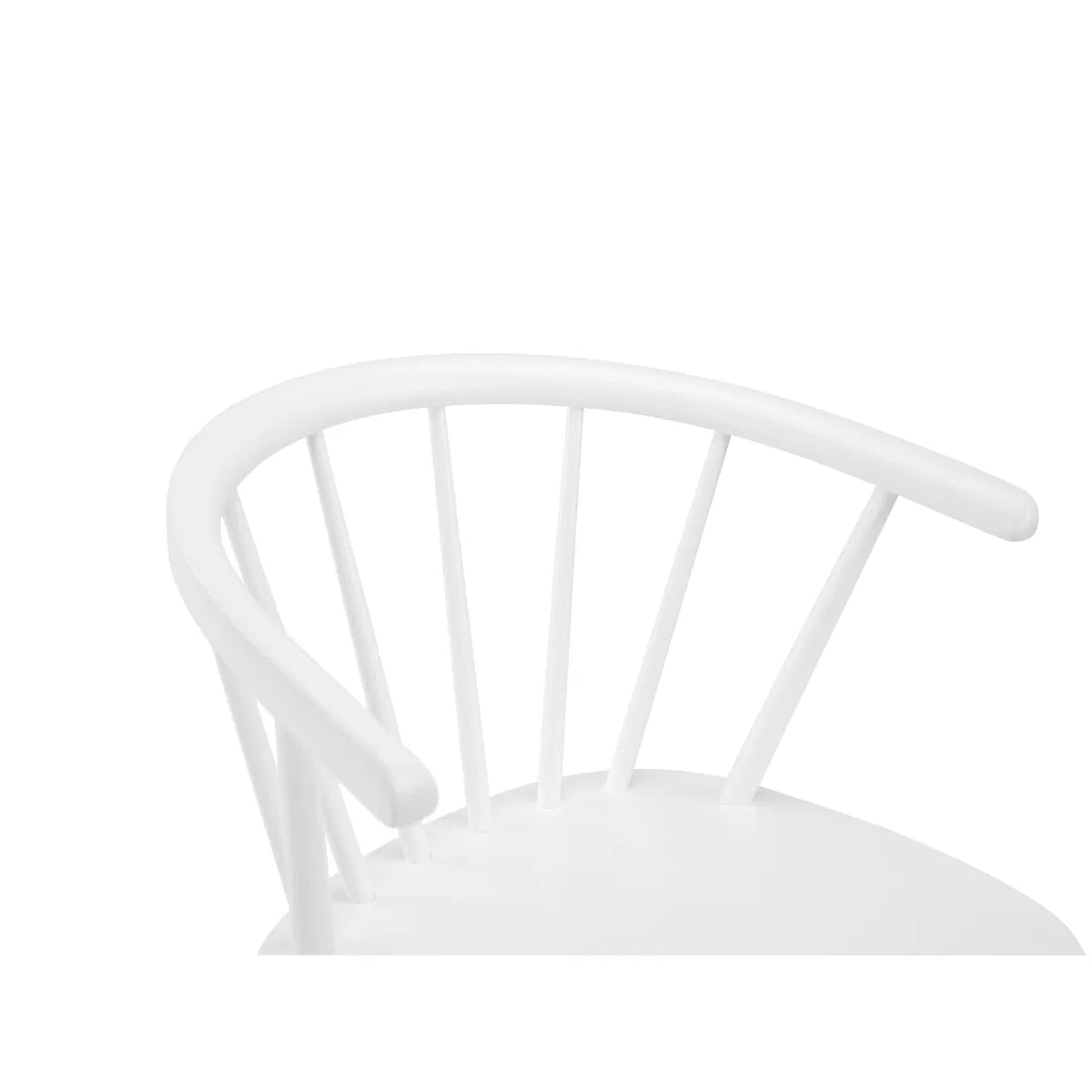 Adeline Scandi White Wood Dining Chair