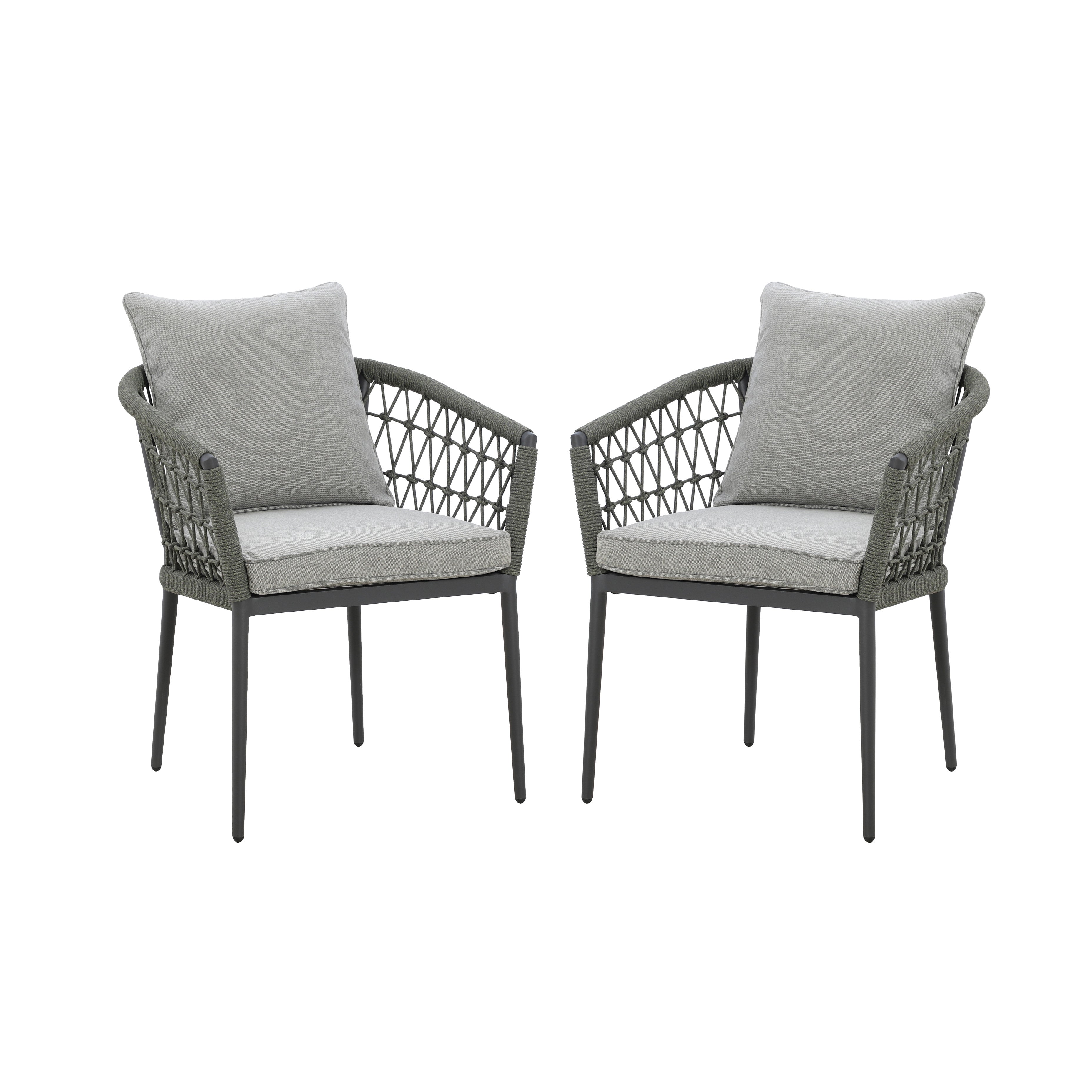 Monaco Set of 2 Dining Chairs - Ivy Green