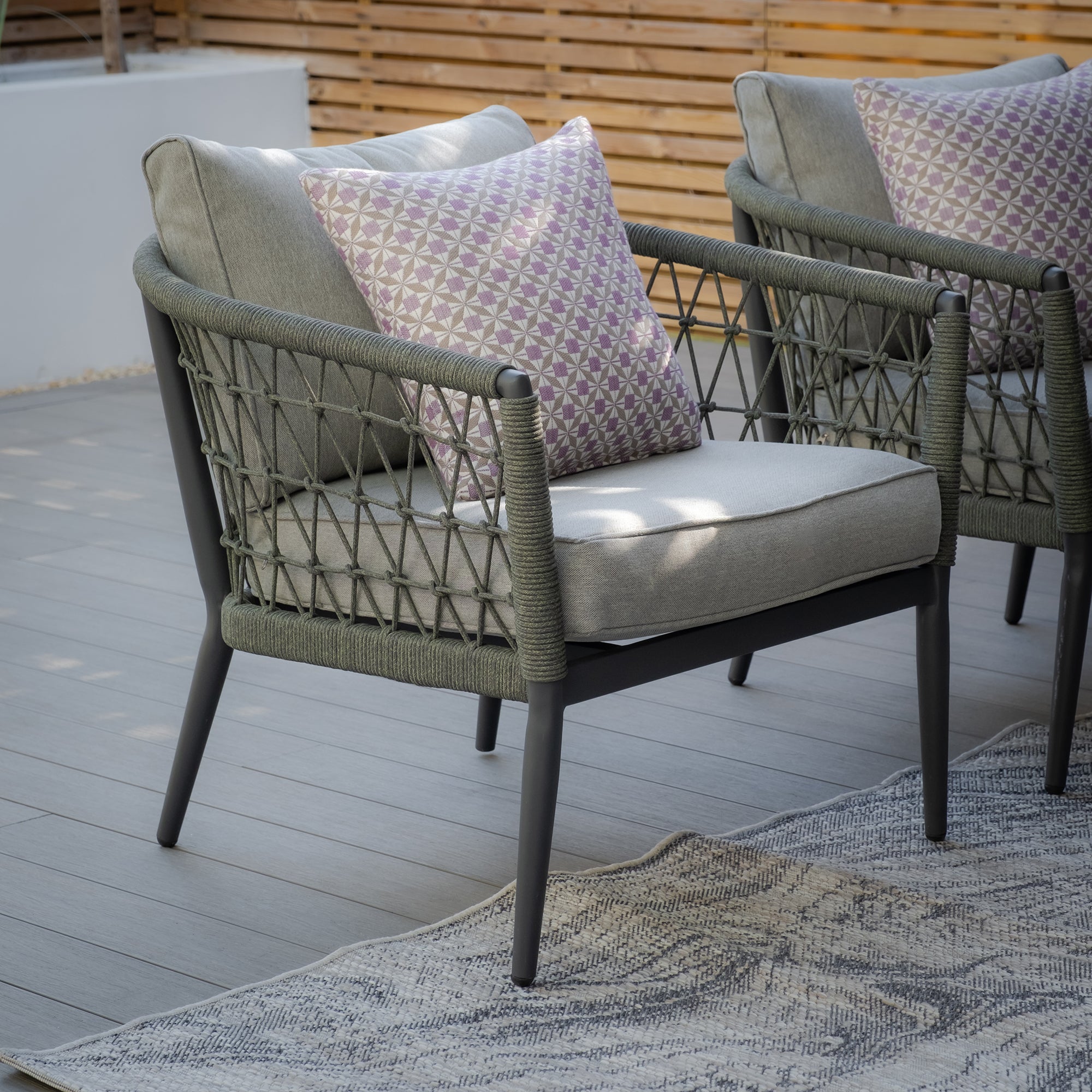 Monaco 2 Seater Sofa Set - Ivy Green