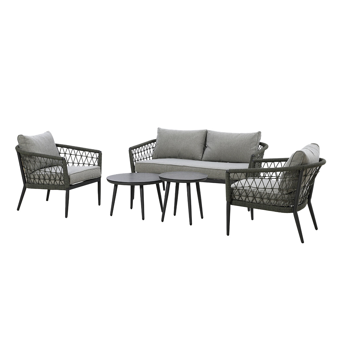 Monaco 2 Seater Sofa Set - Ivy Green