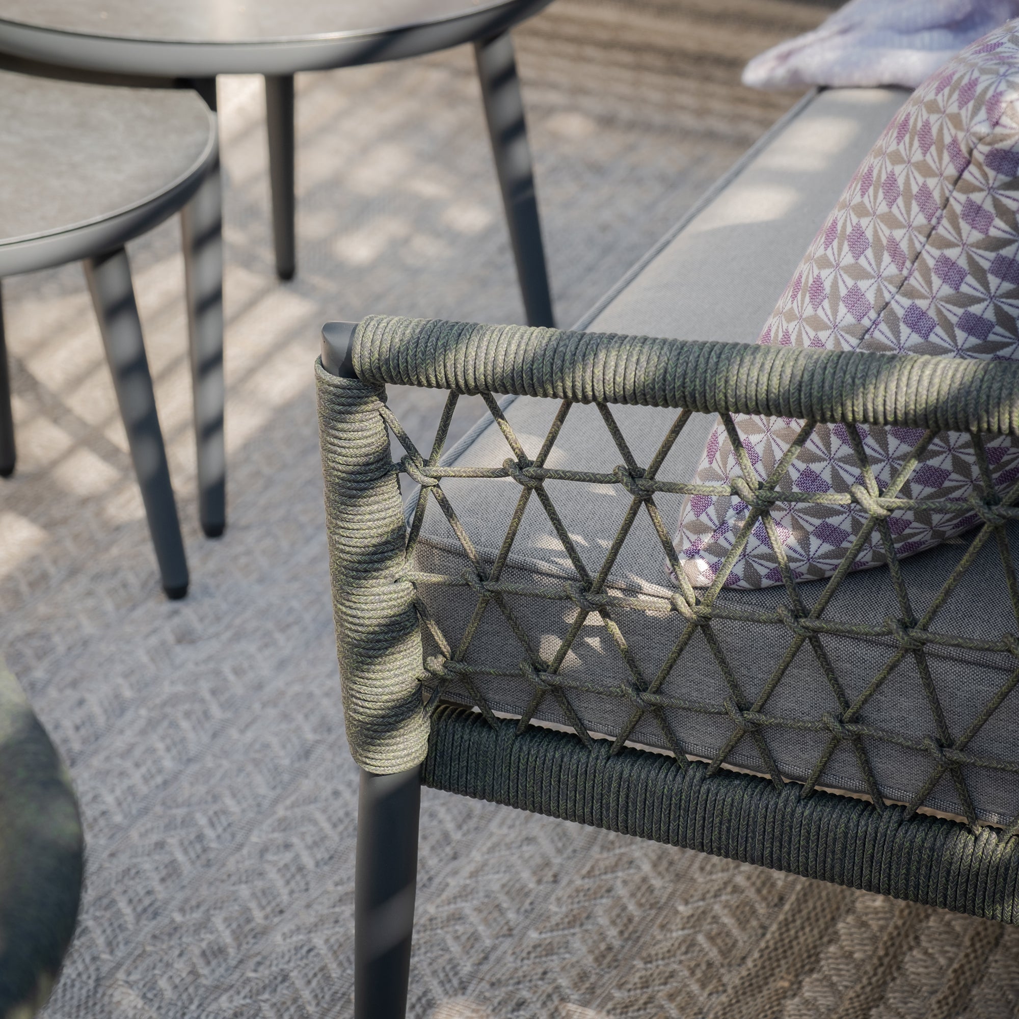 Monaco Small Corner Sofa Set - Ivy Green