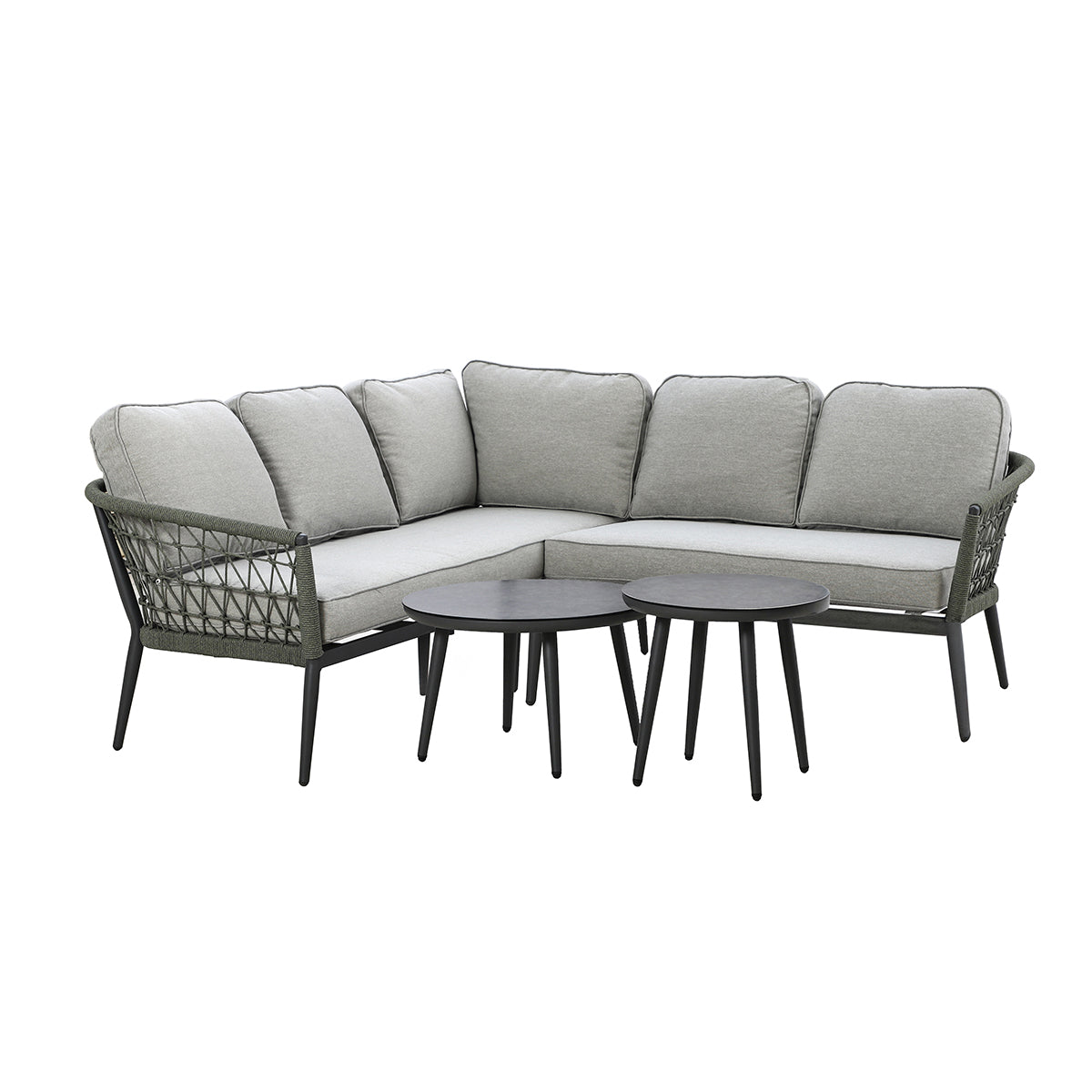 Monaco Small Corner Sofa Set - Ivy Green