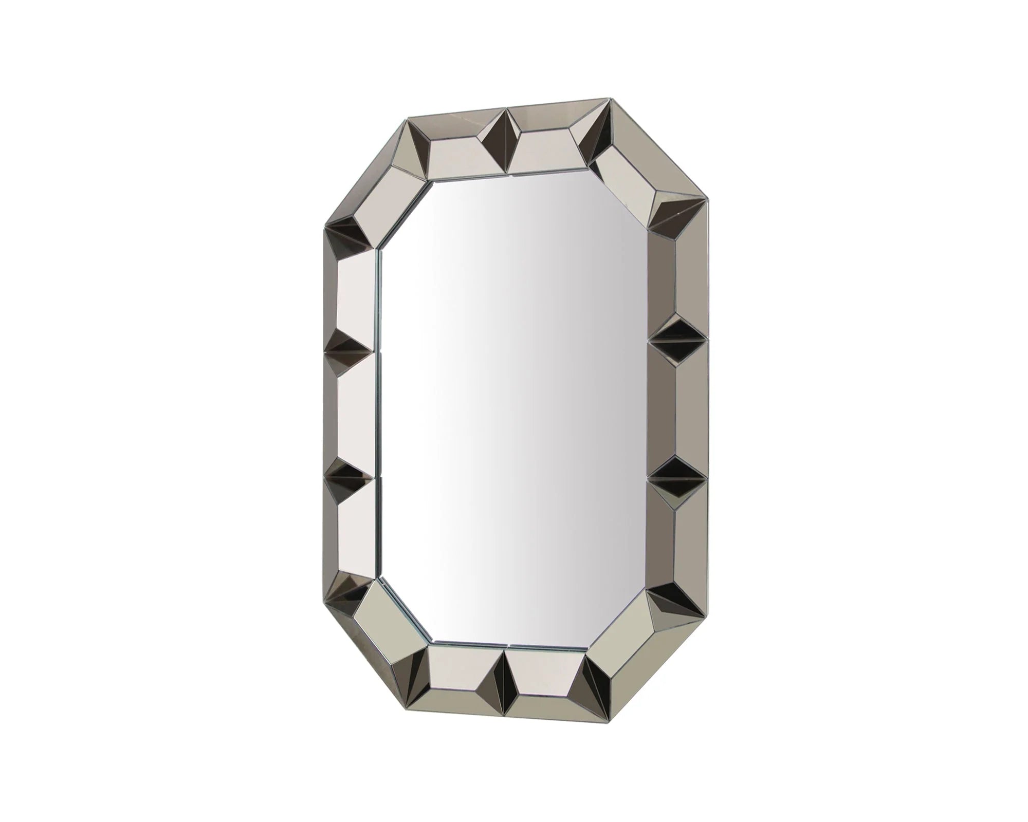 Galiano Bronze Faceted Wall Mirror