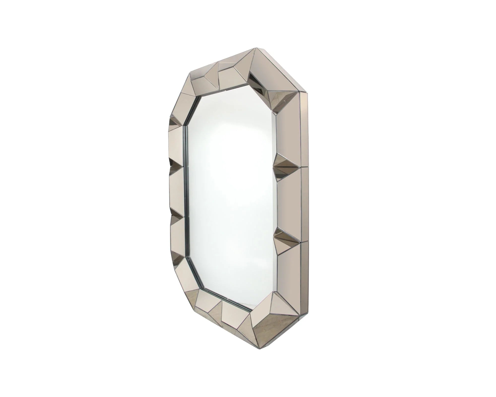 Galiano Bronze Faceted Wall Mirror