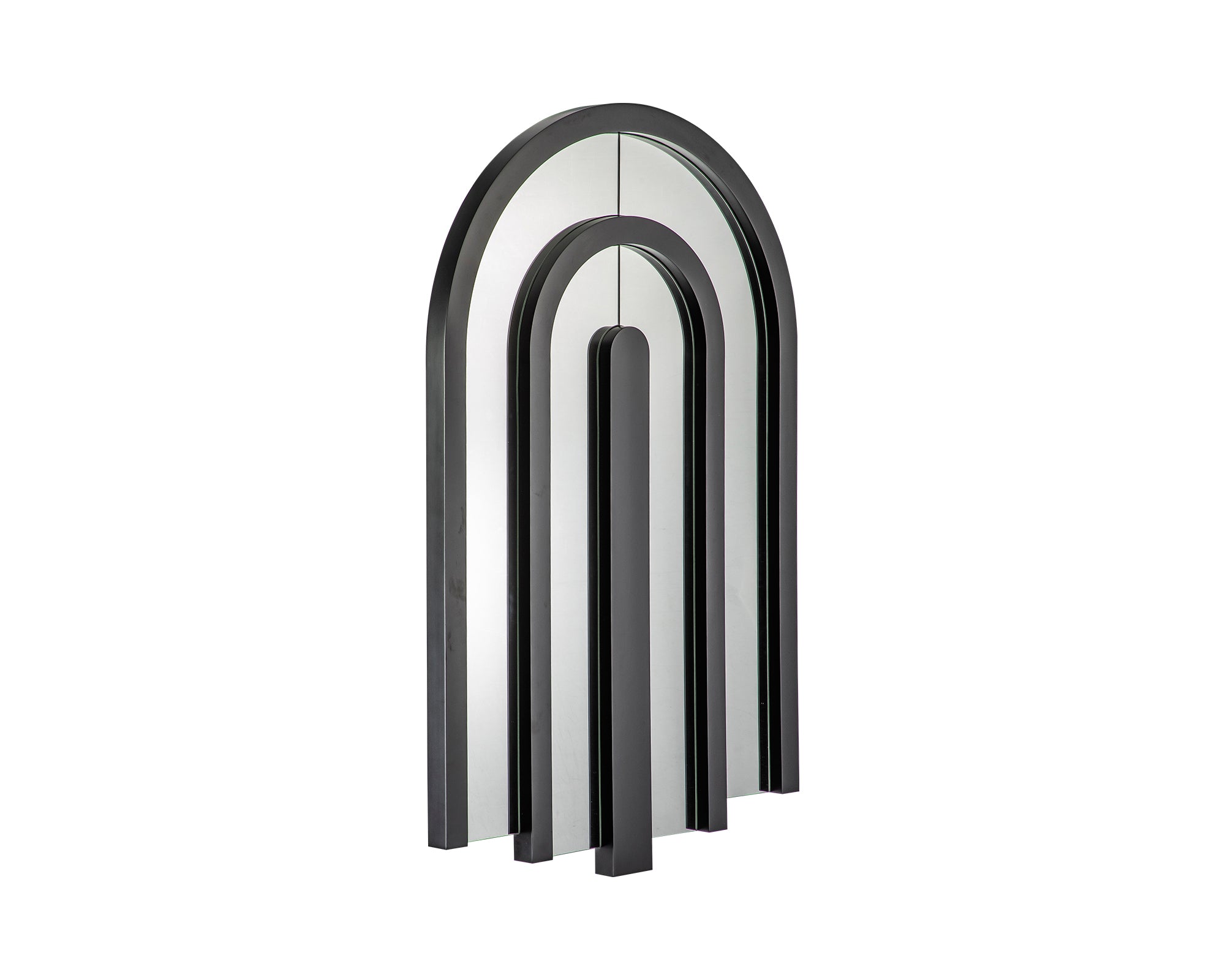 Cobra Mirror - Matt Black Wood