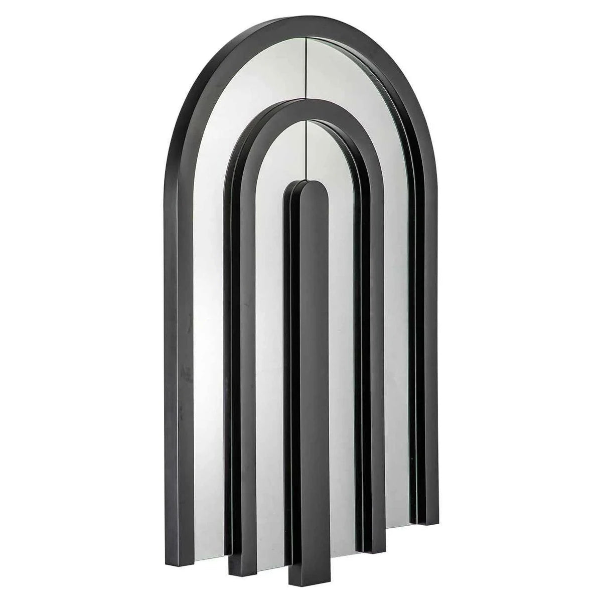 Cobra Matt Black Wood Wall Mirror