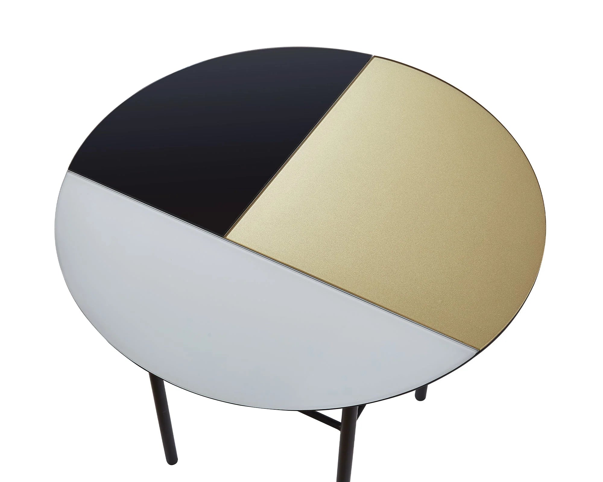 Orphenus Matt Black on Steel Side Table
