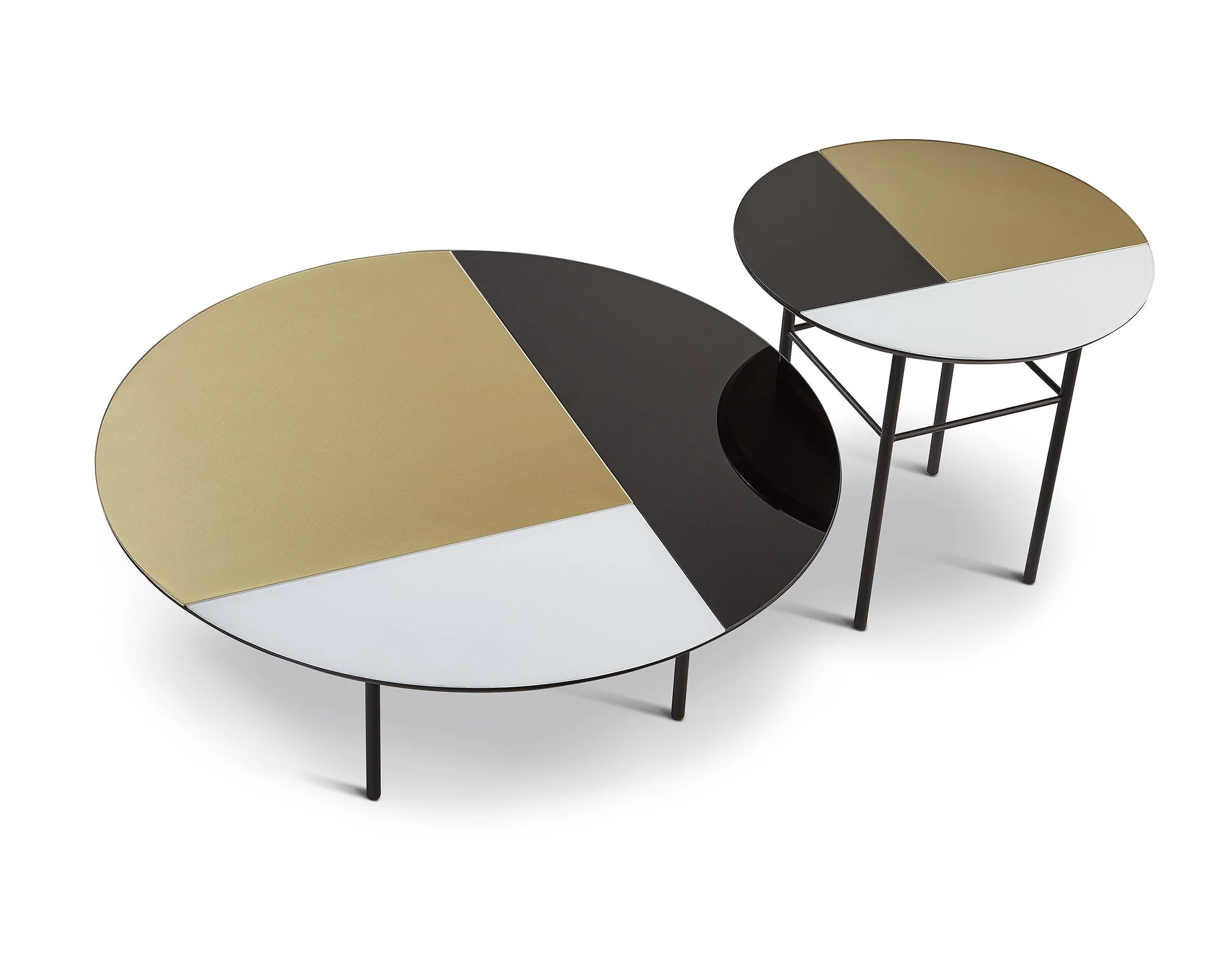 Orphenus Matt Black on Steel Side Table