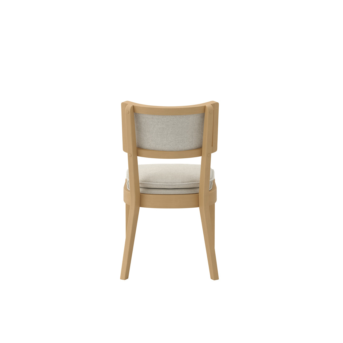 Maggie Natural Wood & Frost Fabric Dining Chair
