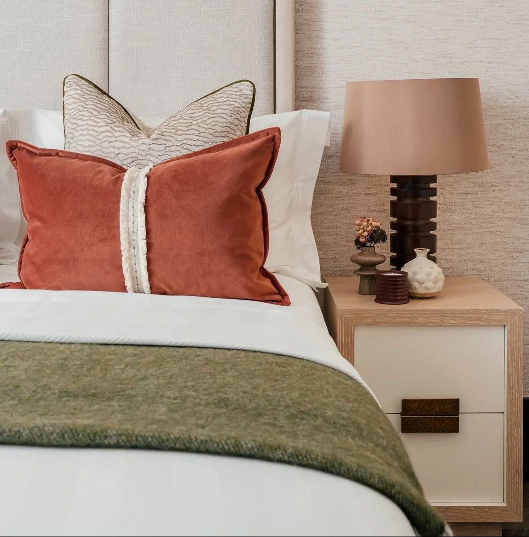 Manila Natural White Oak Wood Bedside Table