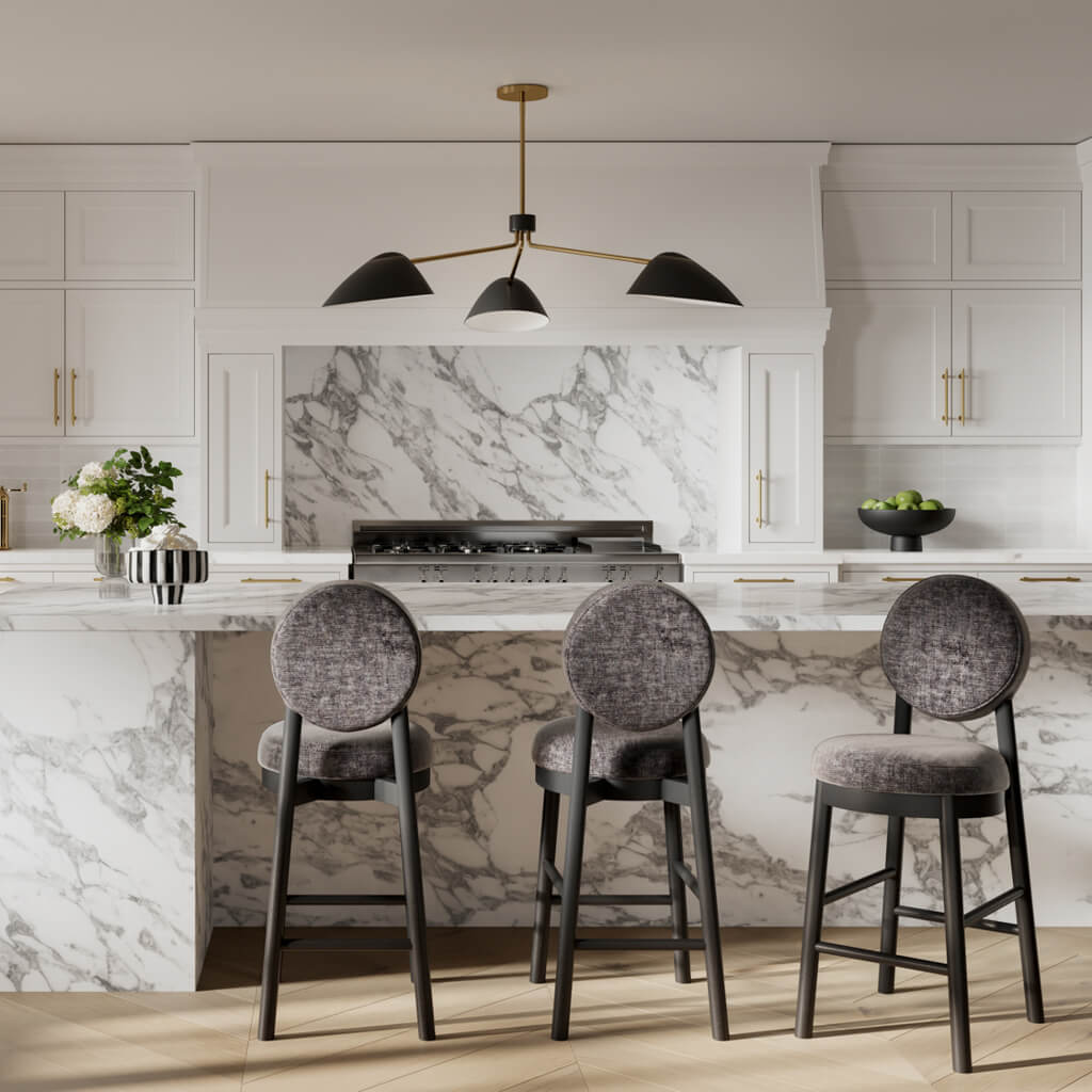 Maru Monument Black Counter Stool