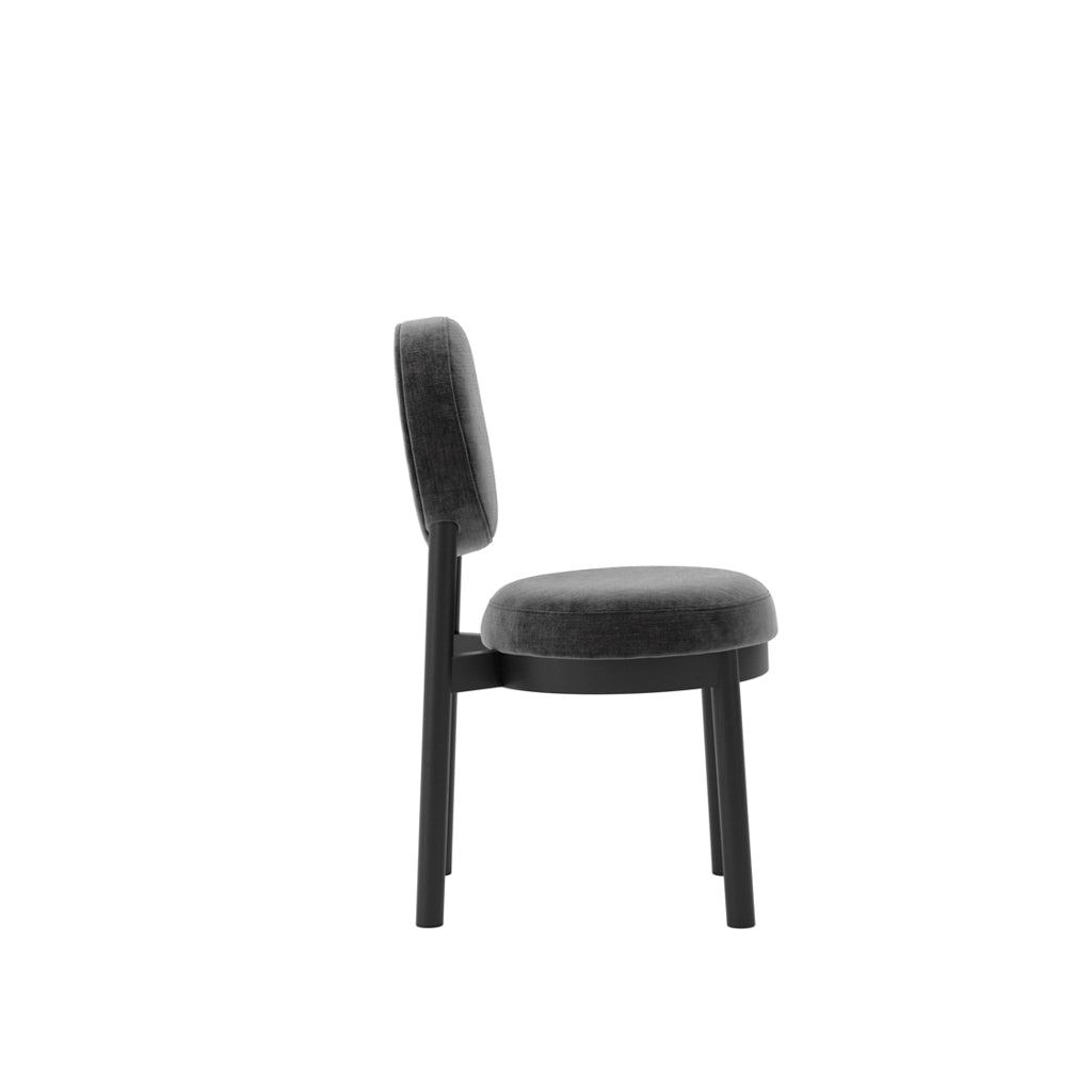 Set of 2 Maru Monument Black Dining Chairs