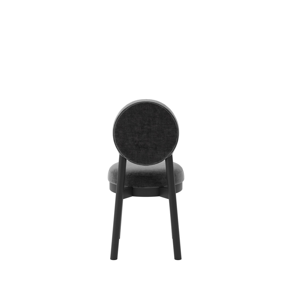 Set of 2 Maru Monument Black Dining Chairs