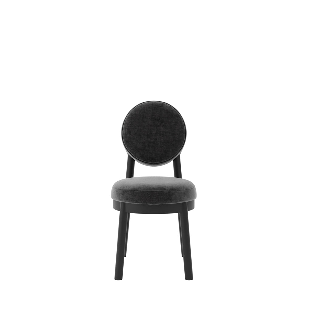 Set of 2 Maru Monument Black Dining Chairs