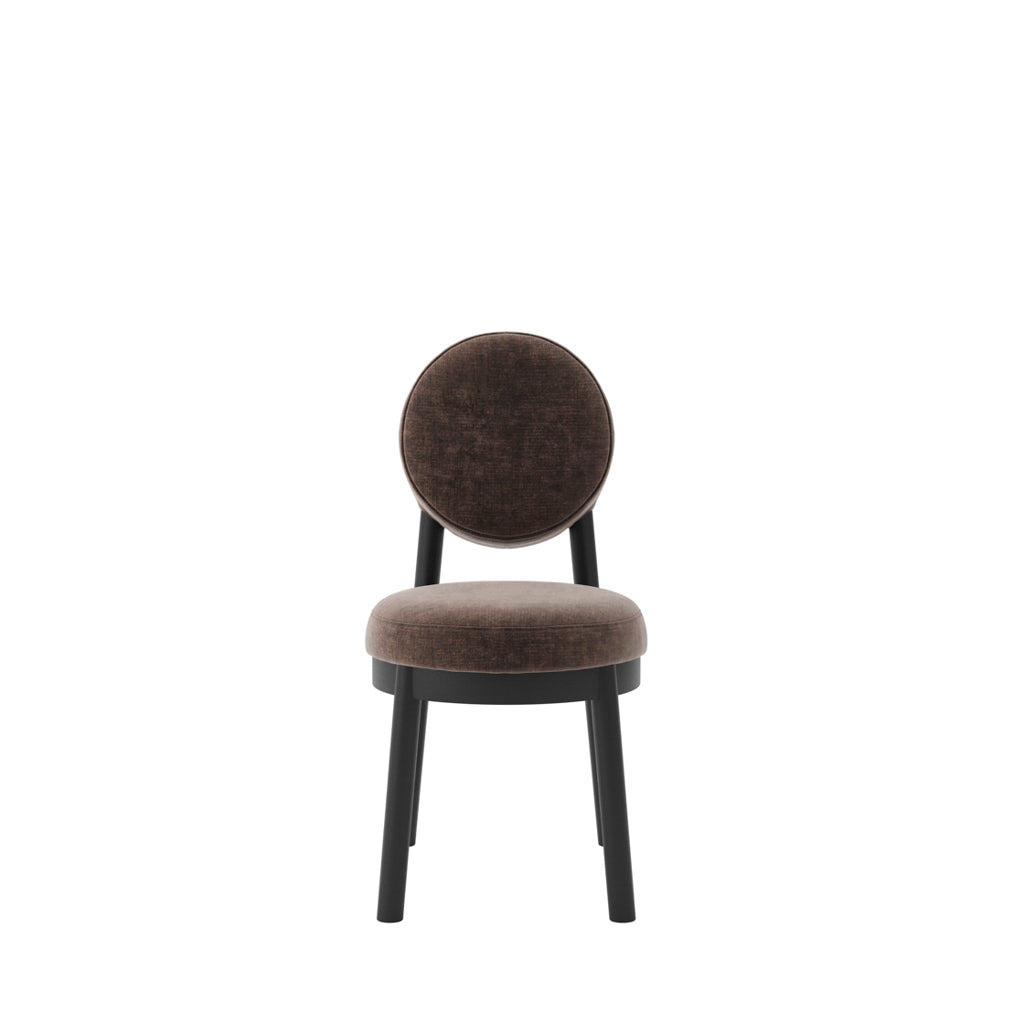 Set of 2 Maru Treacle Brown Dining Chairs