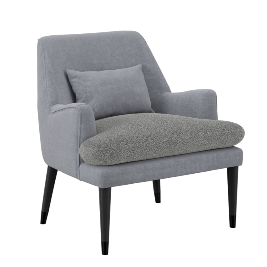 Montana Soft Grey Boucle Armchair