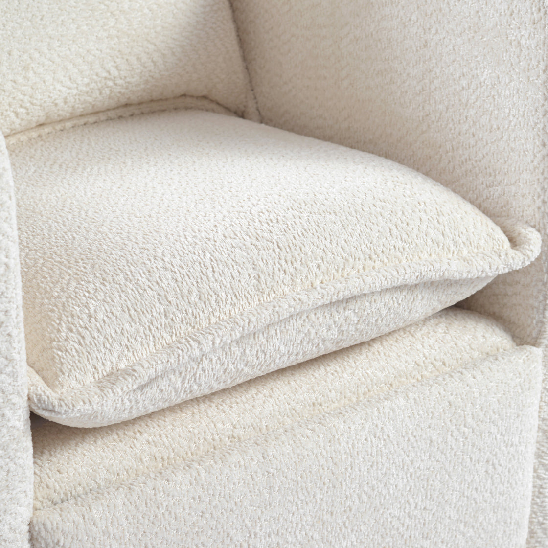 Nestler Nursing Chair Off White Boucle
