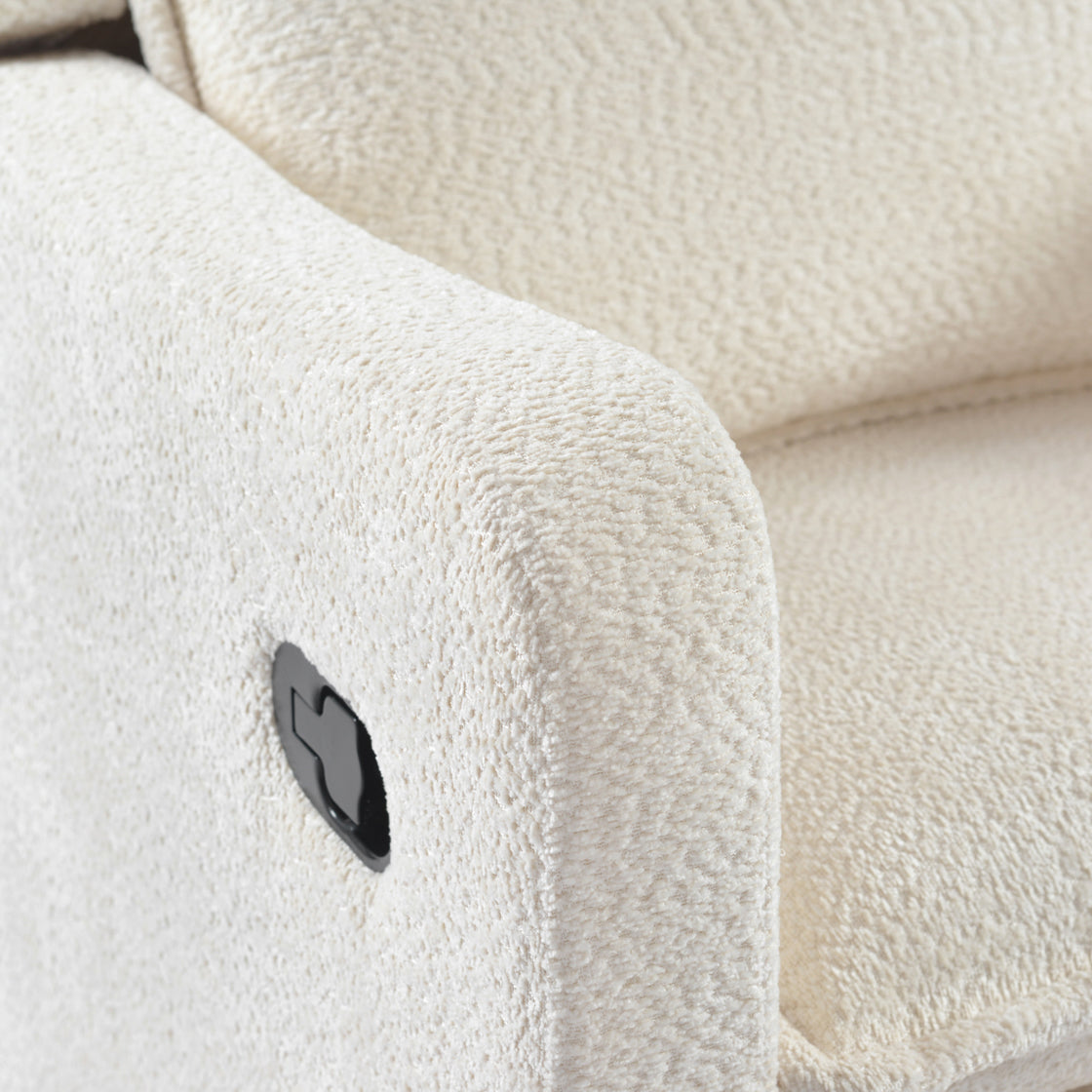 Nestler Nursing Chair Off White Boucle