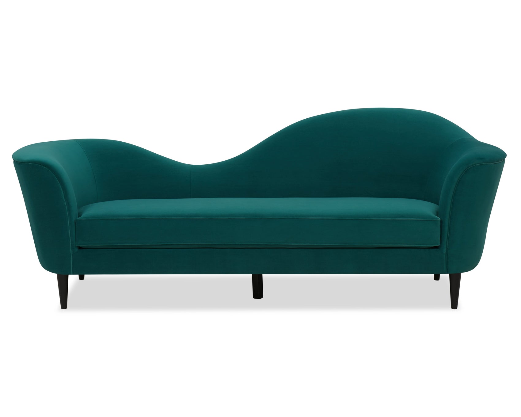 Allegro Kaster Lincoln Green Velvet 3 Seater Sofa