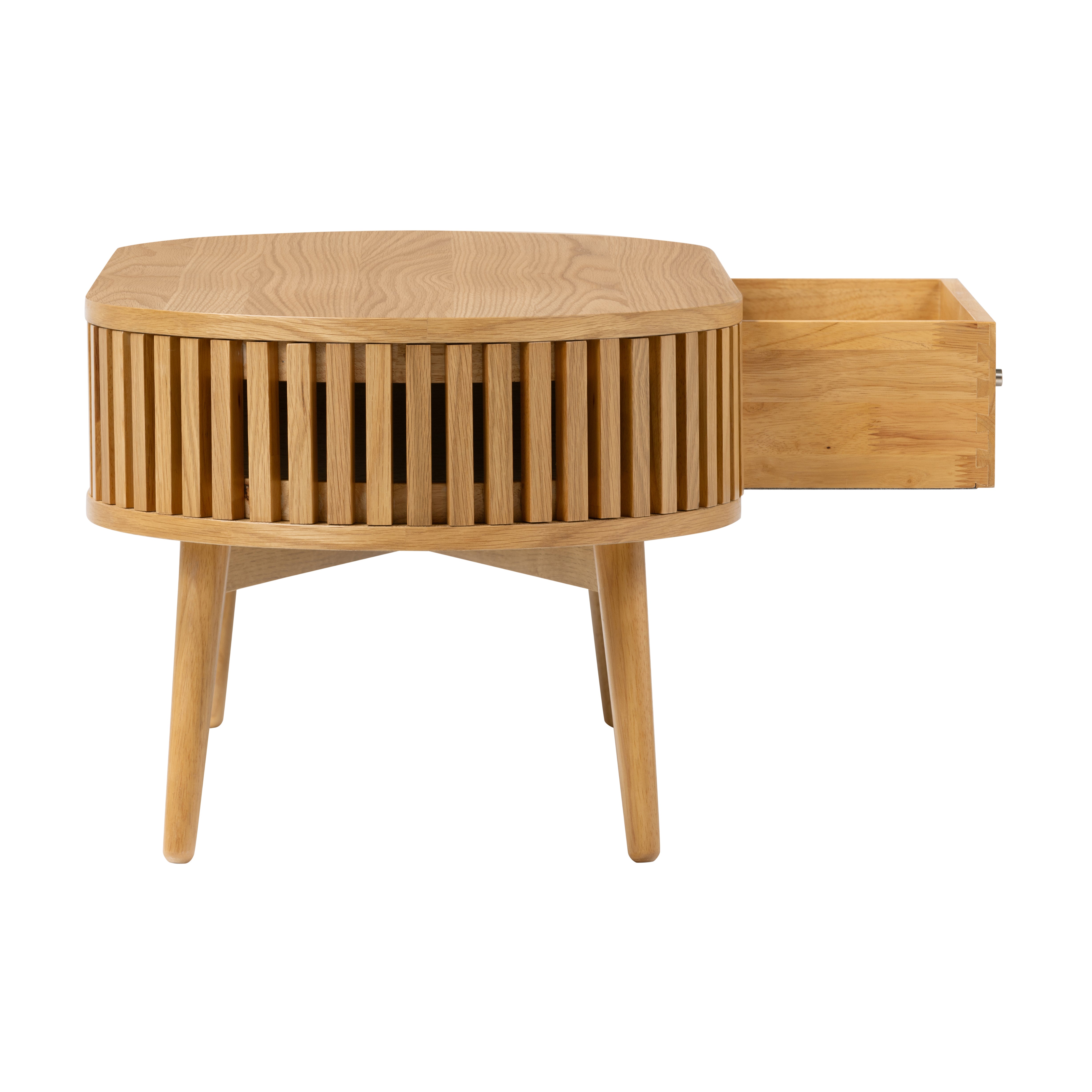 Colton Natural Wood Oval Coffee Table