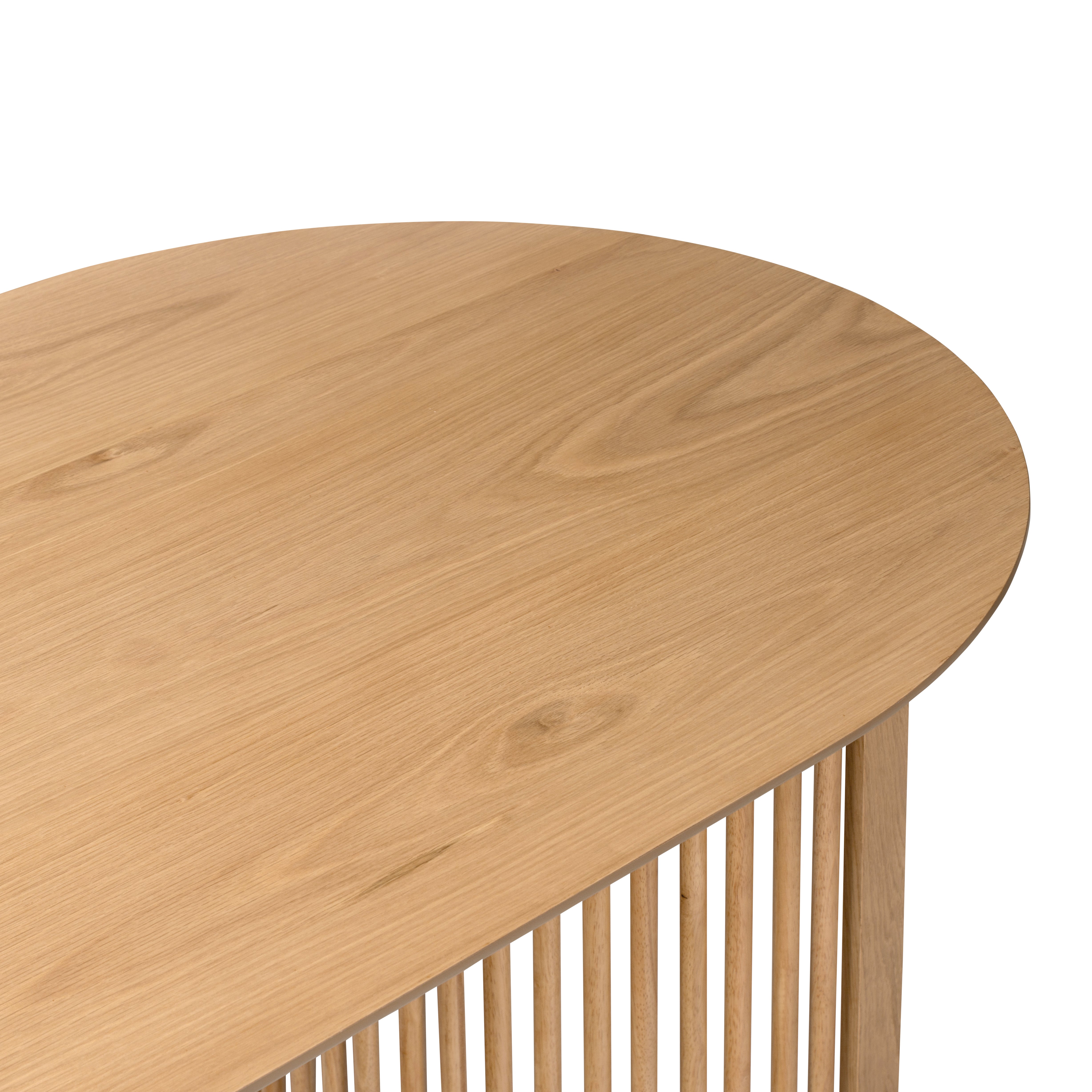Colton Natural Wood Oval Dining Table