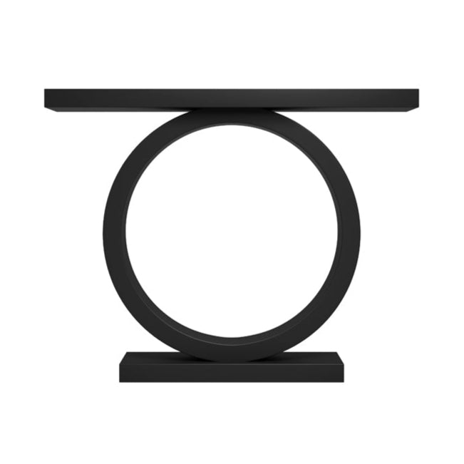 Oren Halo Black Wood Console Table