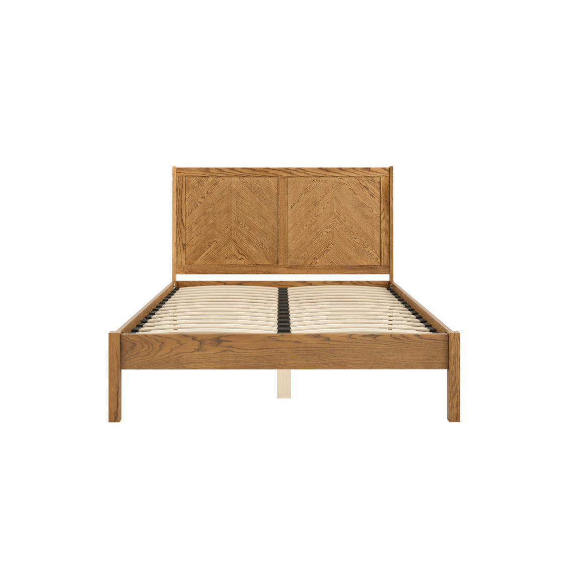 Palms Smoked Wood Double Bed