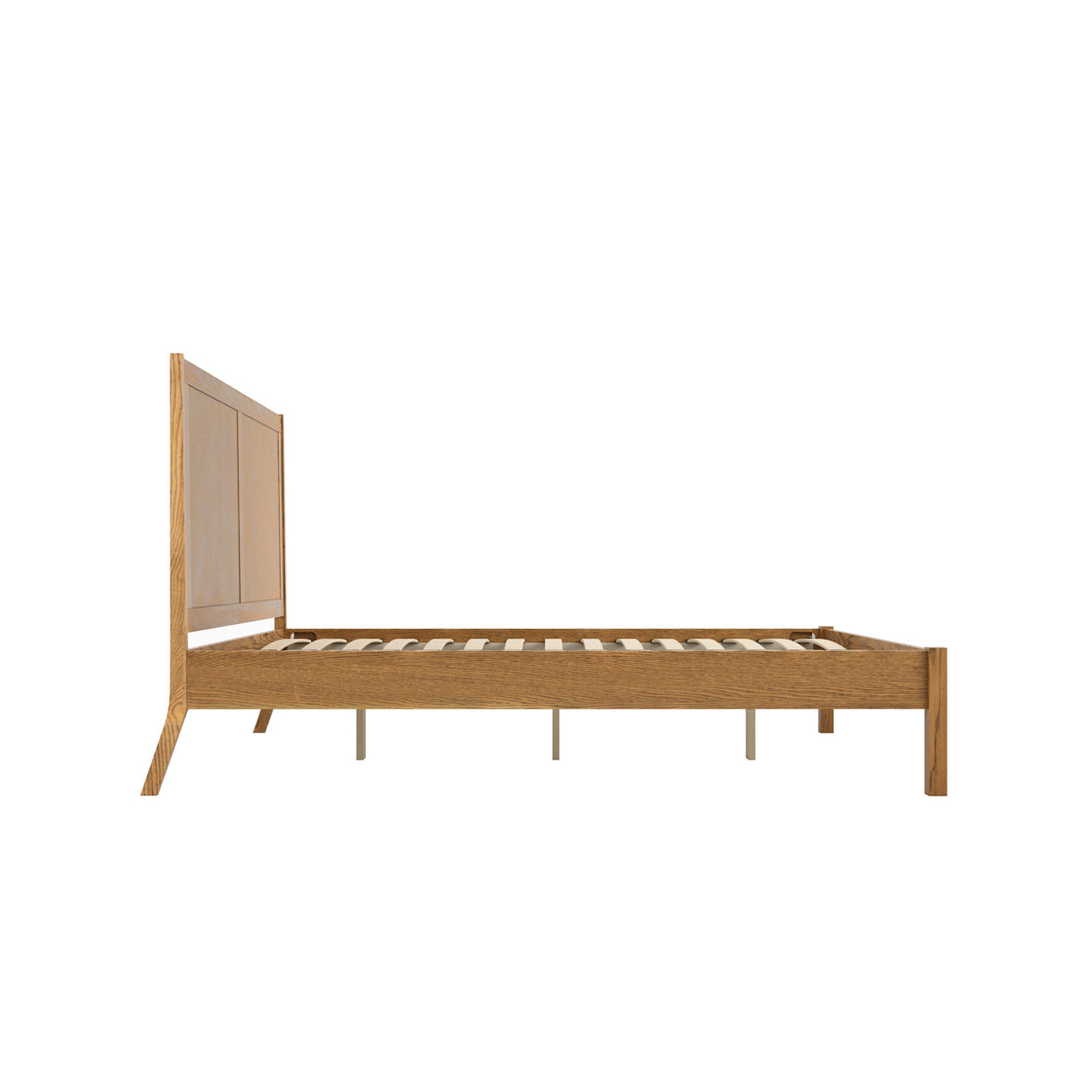 Palms Smoked Wood King Size Bed
