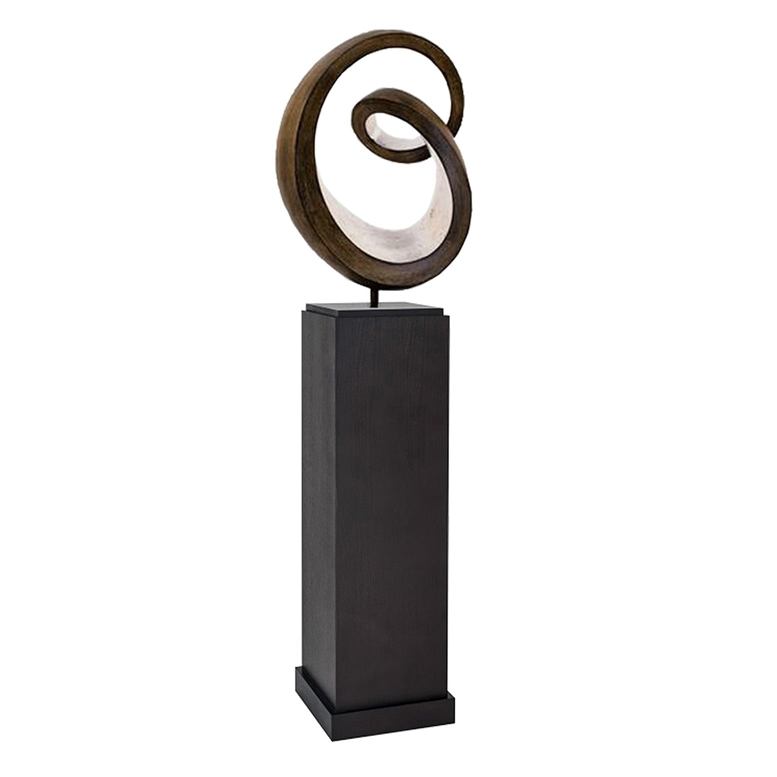 Alta Wenge Oak Pedestal Side Table
