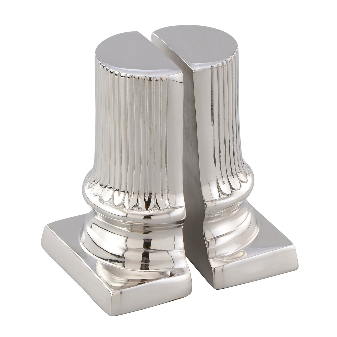 Corinth Nickel Plated Bookend