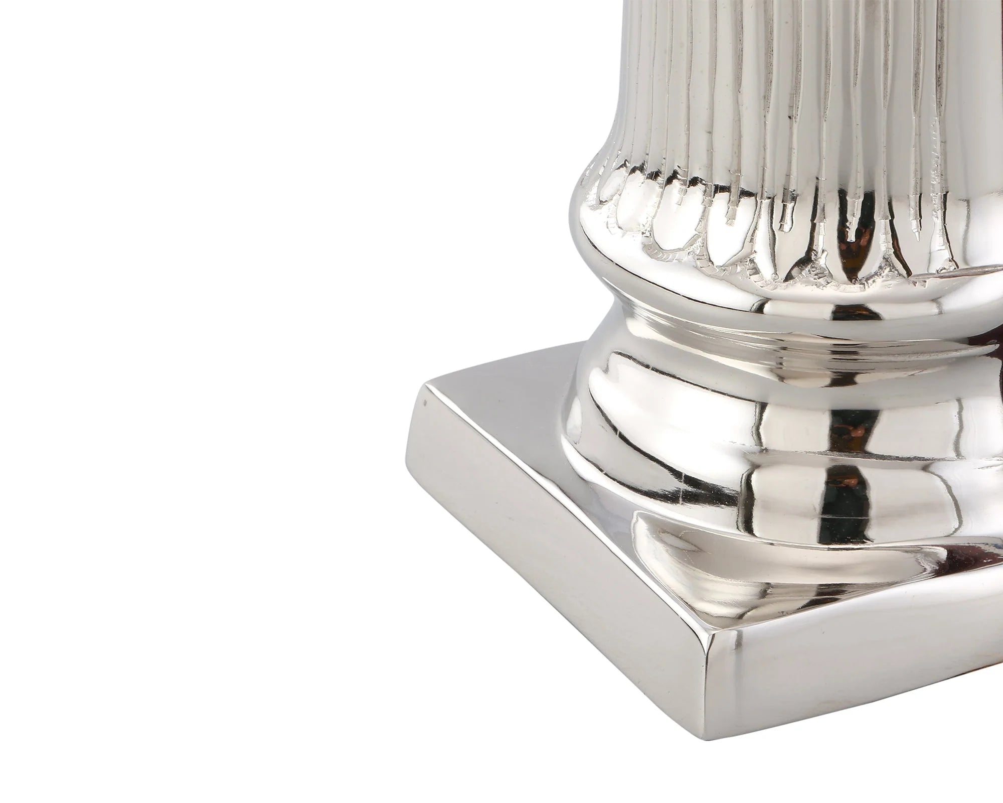 Corinth Nickel-Plated Metal Column Bookend