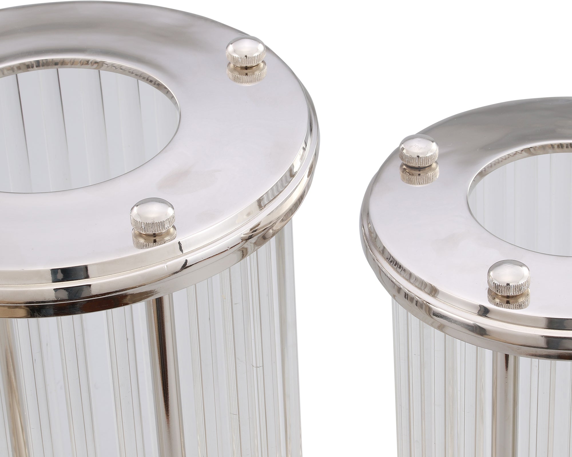 Bethany Small Hurricane Candle Holder - Nickel