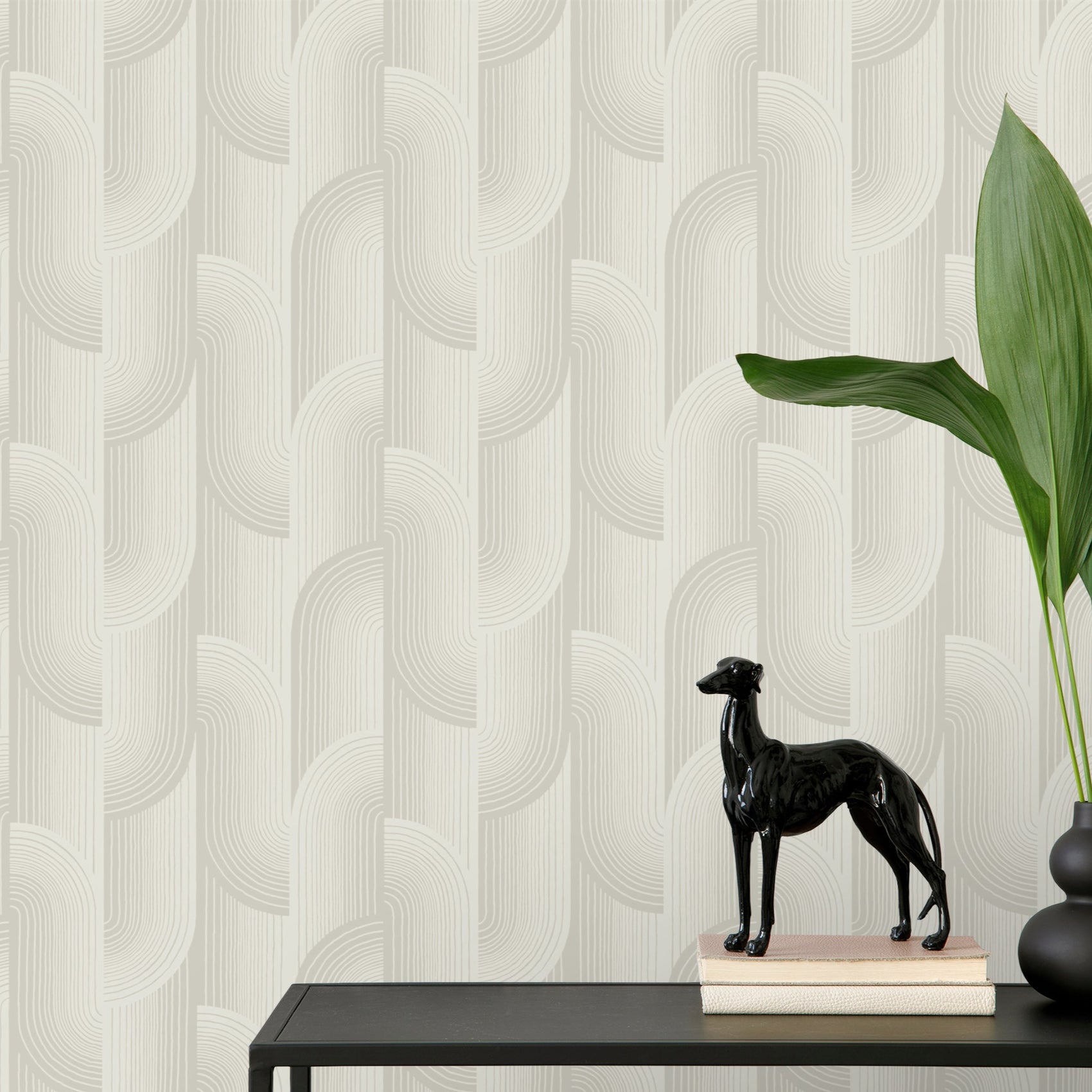 Grandeco Precious Weaves Romanie Grey Wallpaper Roll 10m x 53cm