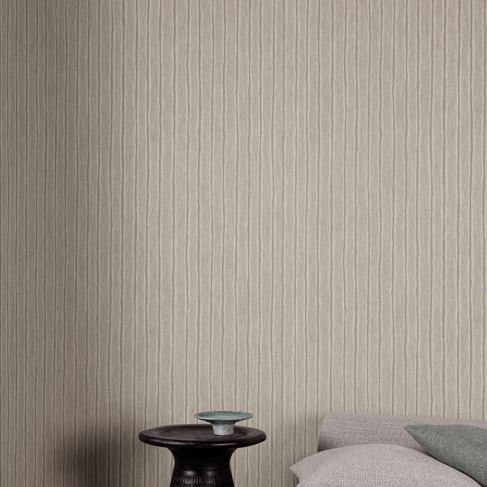 Grandeco Precious Weaves Kalema Taupe Wallpaper Roll 10m x 53cm