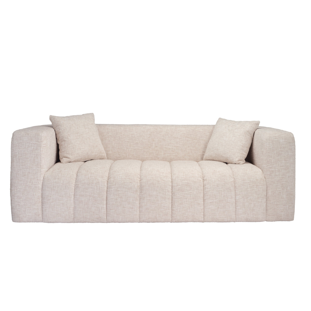 Peninsula Oyster Chenille Weave Sofa | 3 Seater