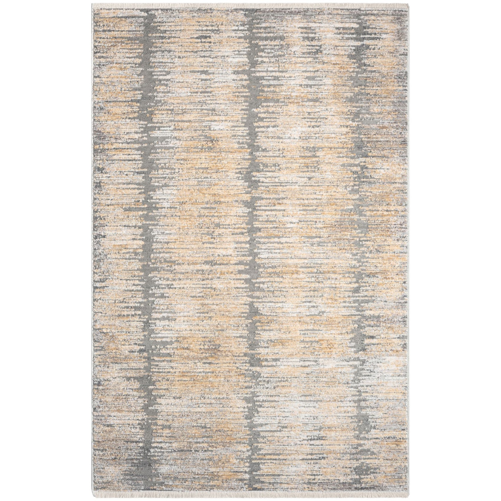 Nourison Abstract Hues ABH03 Grey/Gold Large Rectangle Rug