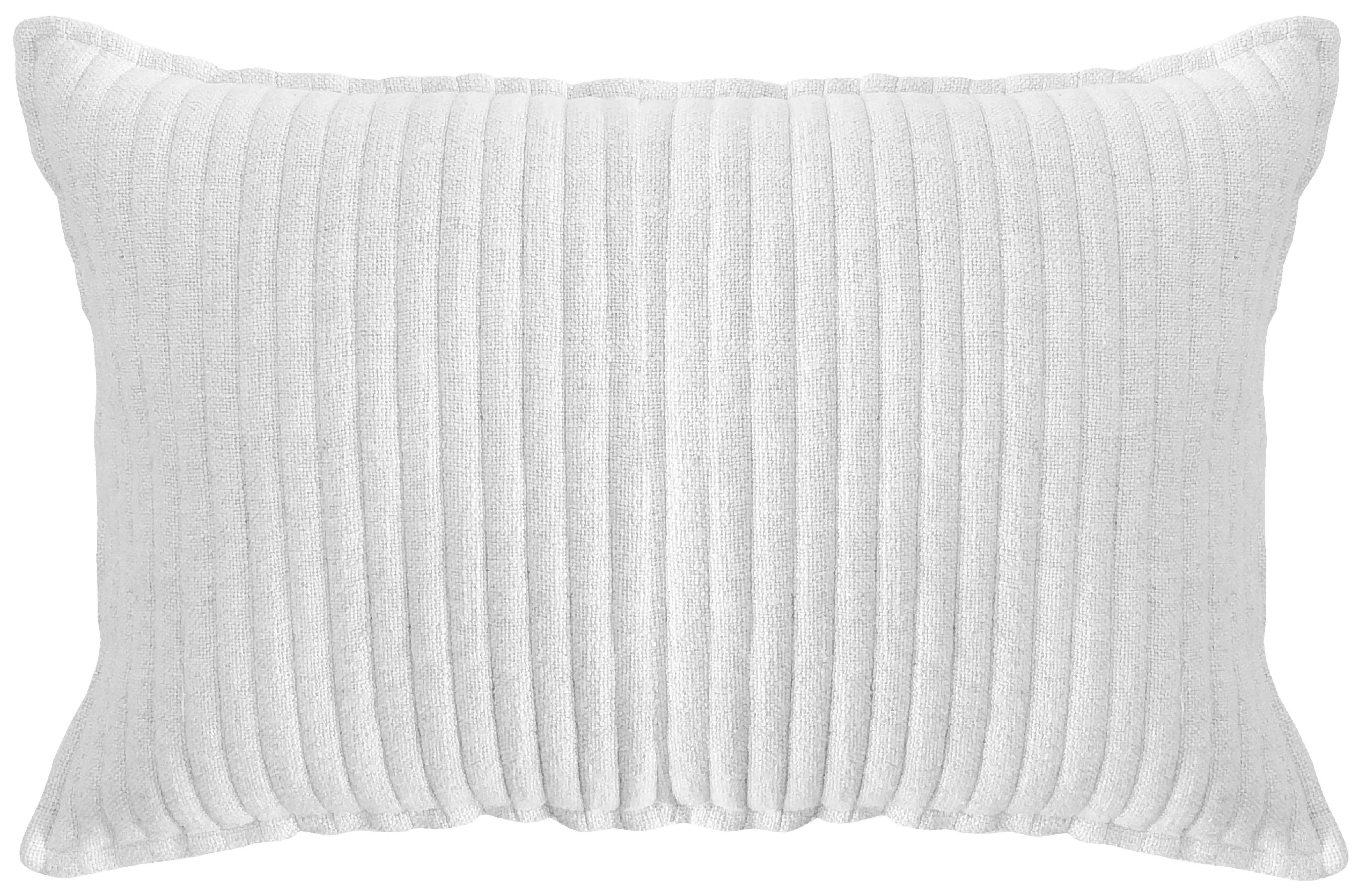 QUILTED SOFT STRIPE  CUSHION IVORY40X60