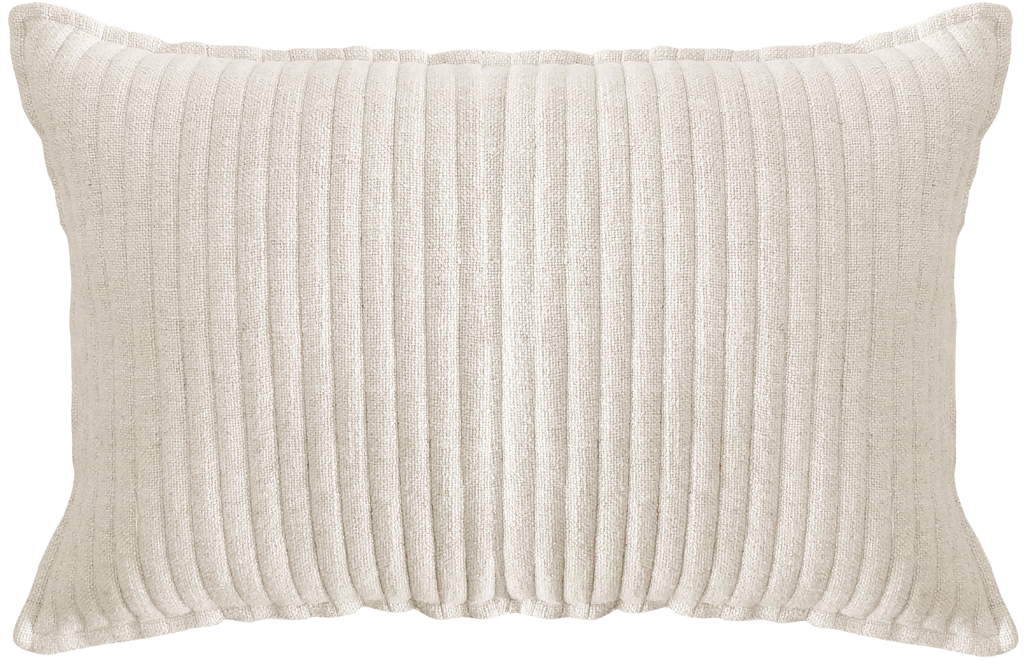 QUILTED SOFT STRIPE NATURAL CUSHION40X60