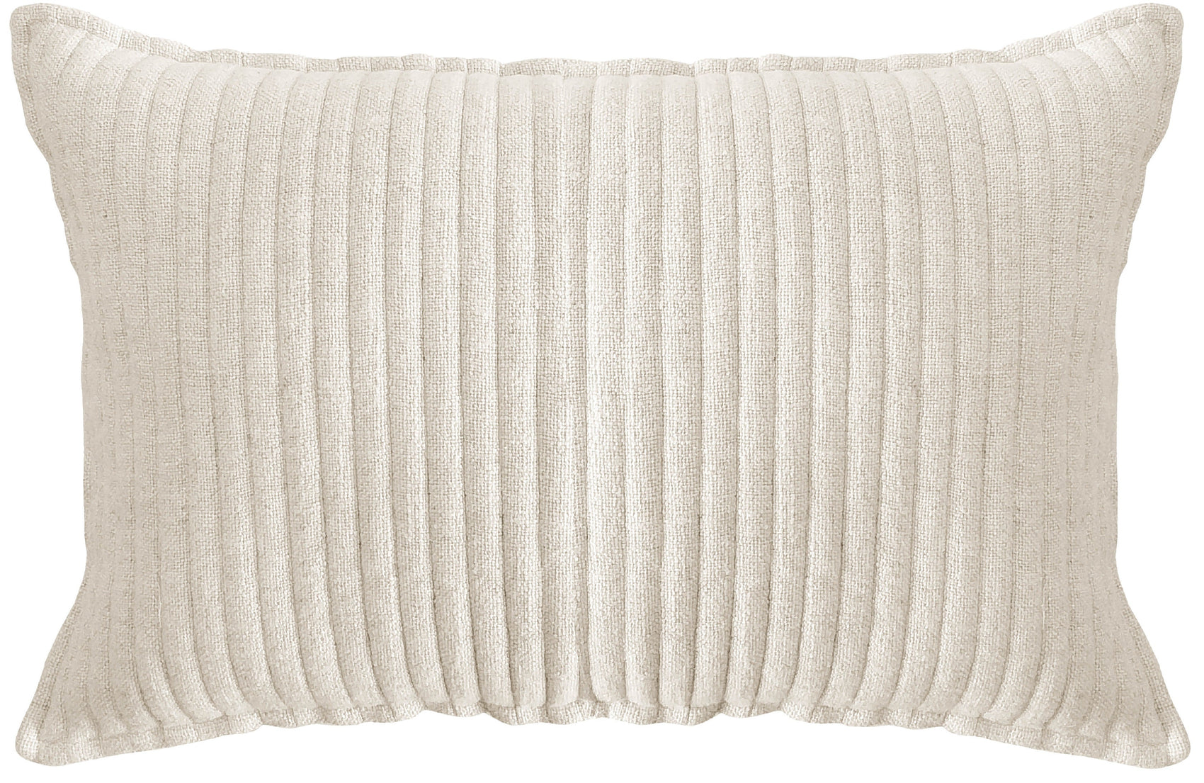 QUILTED SOFT STRIPE NATURAL CUSHION40X60