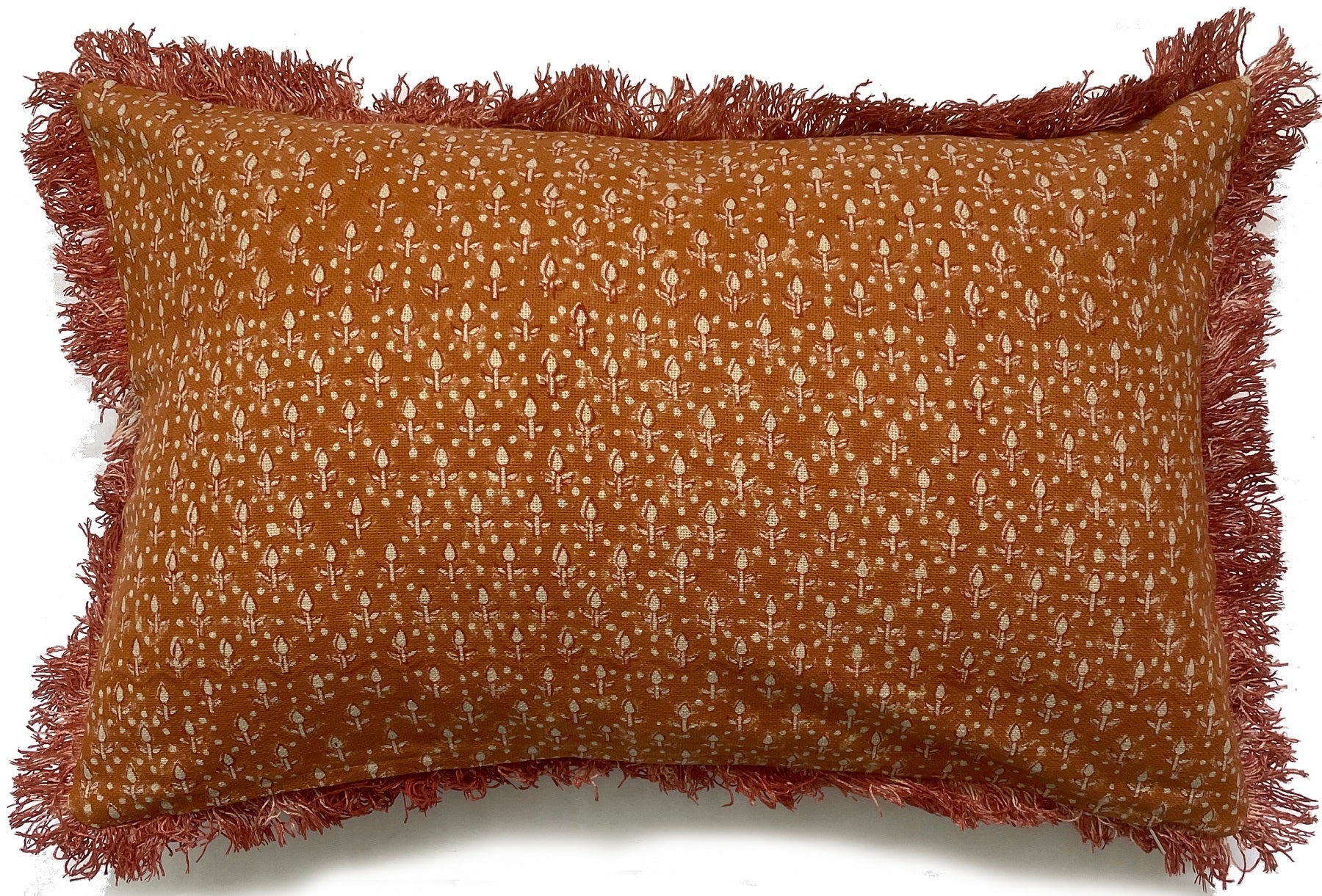 ORANGE PRINTED CUSHION COVER 30X50