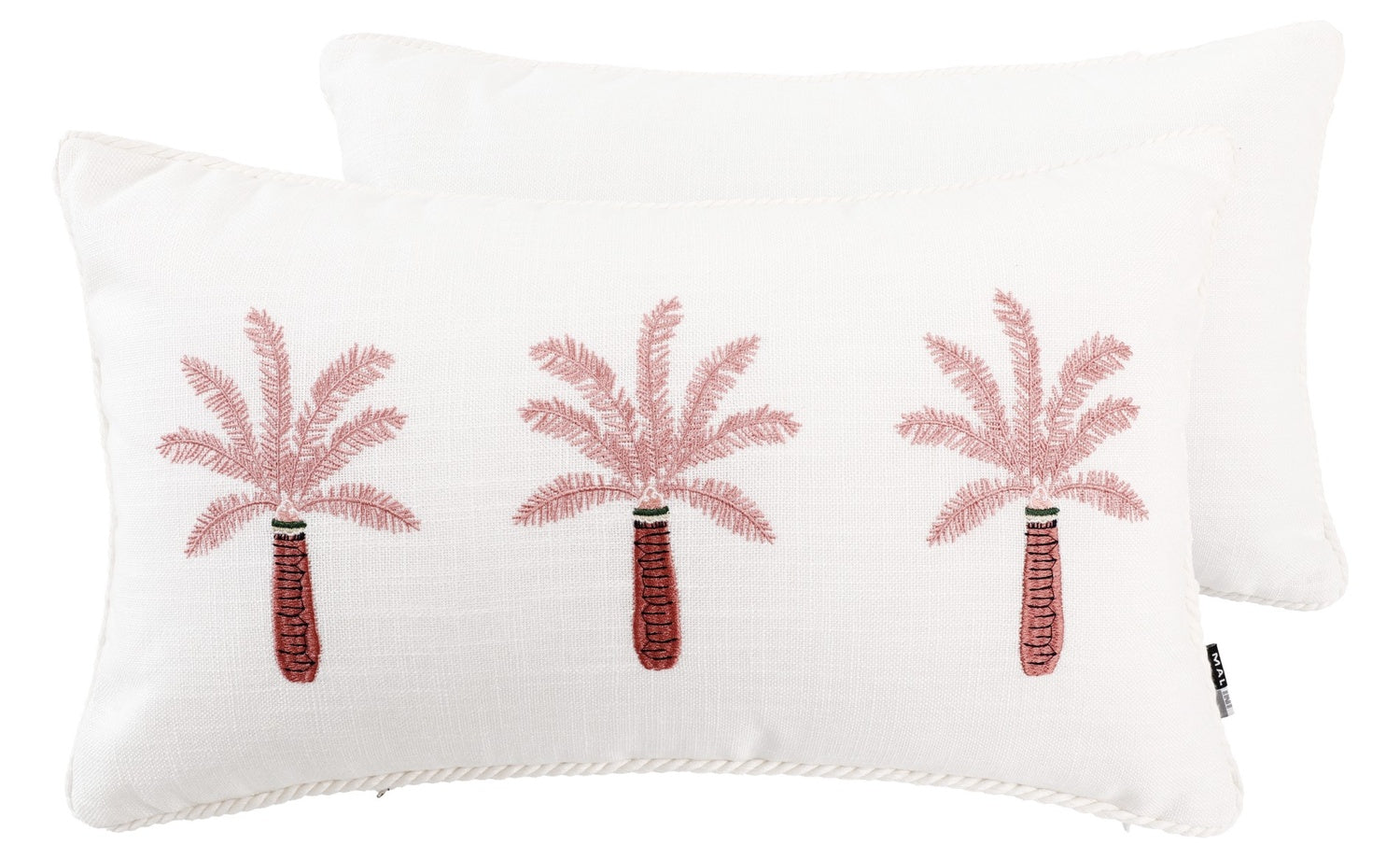 3 EMB PALM TREES PINK 30 X 50