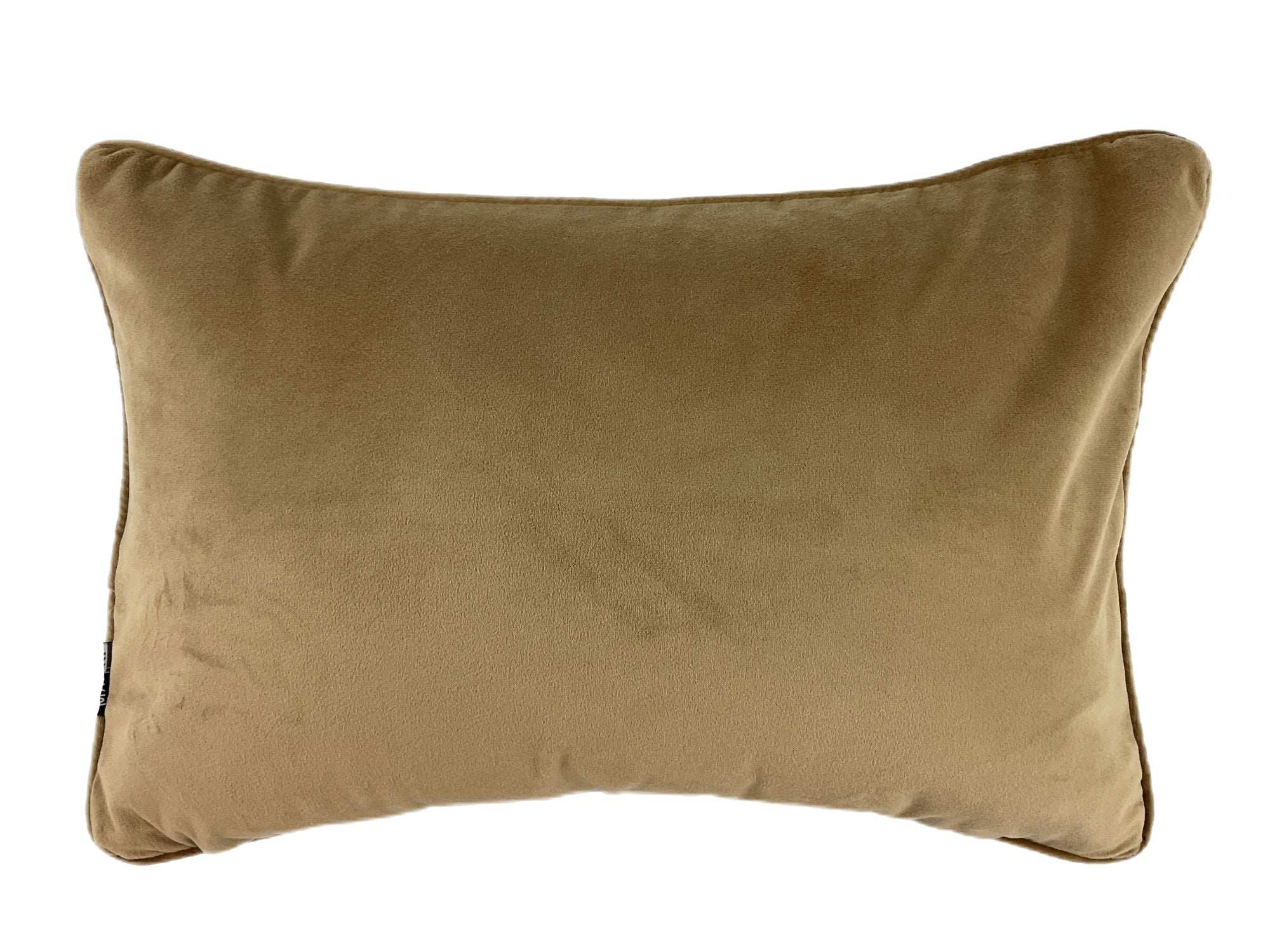 Malini Zara Wave Print On Boucle Coffee Rectangle Cushion
