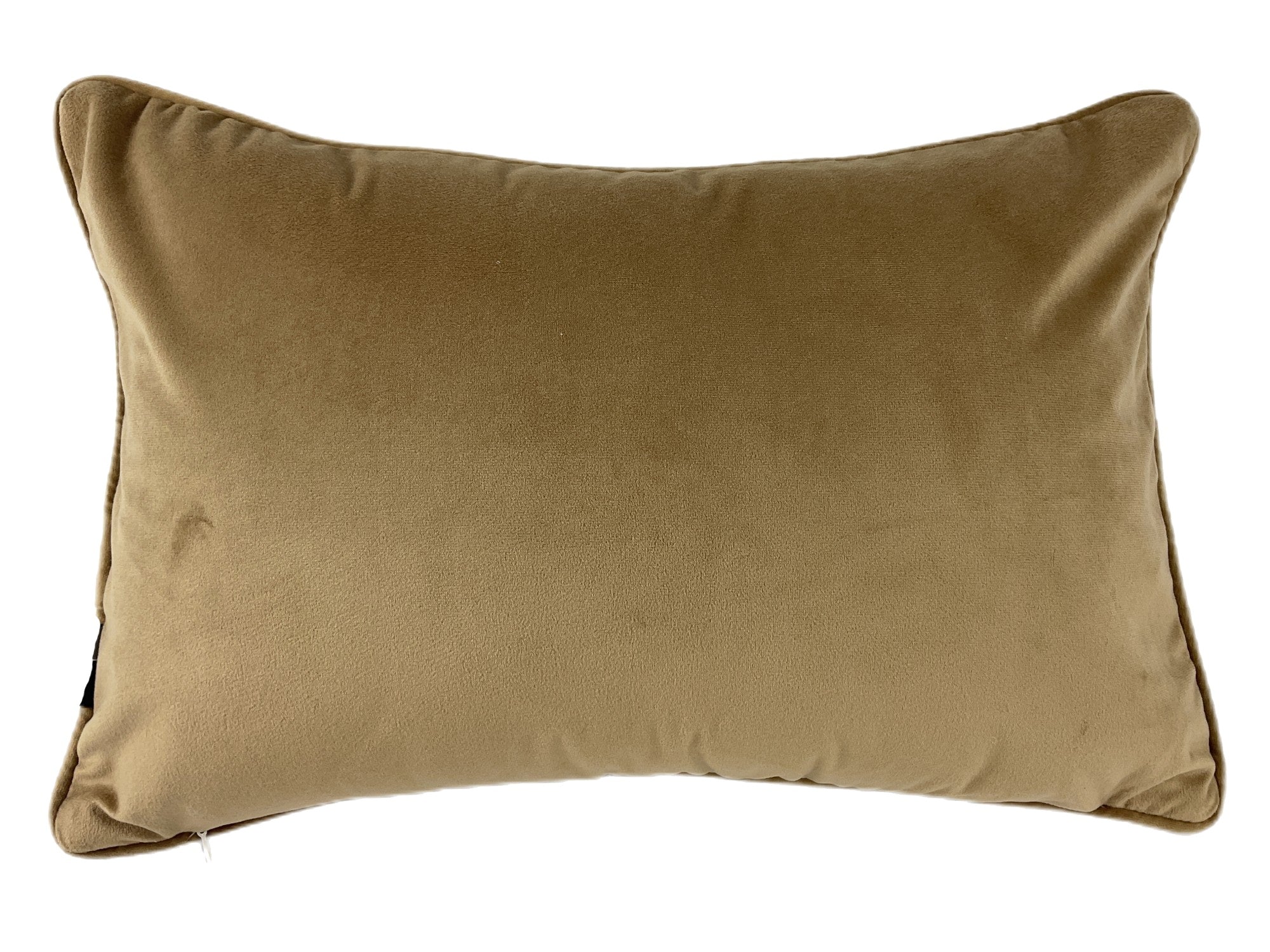 Malini Zara Wave Print On Boucle Taupe Rectangle Cushion