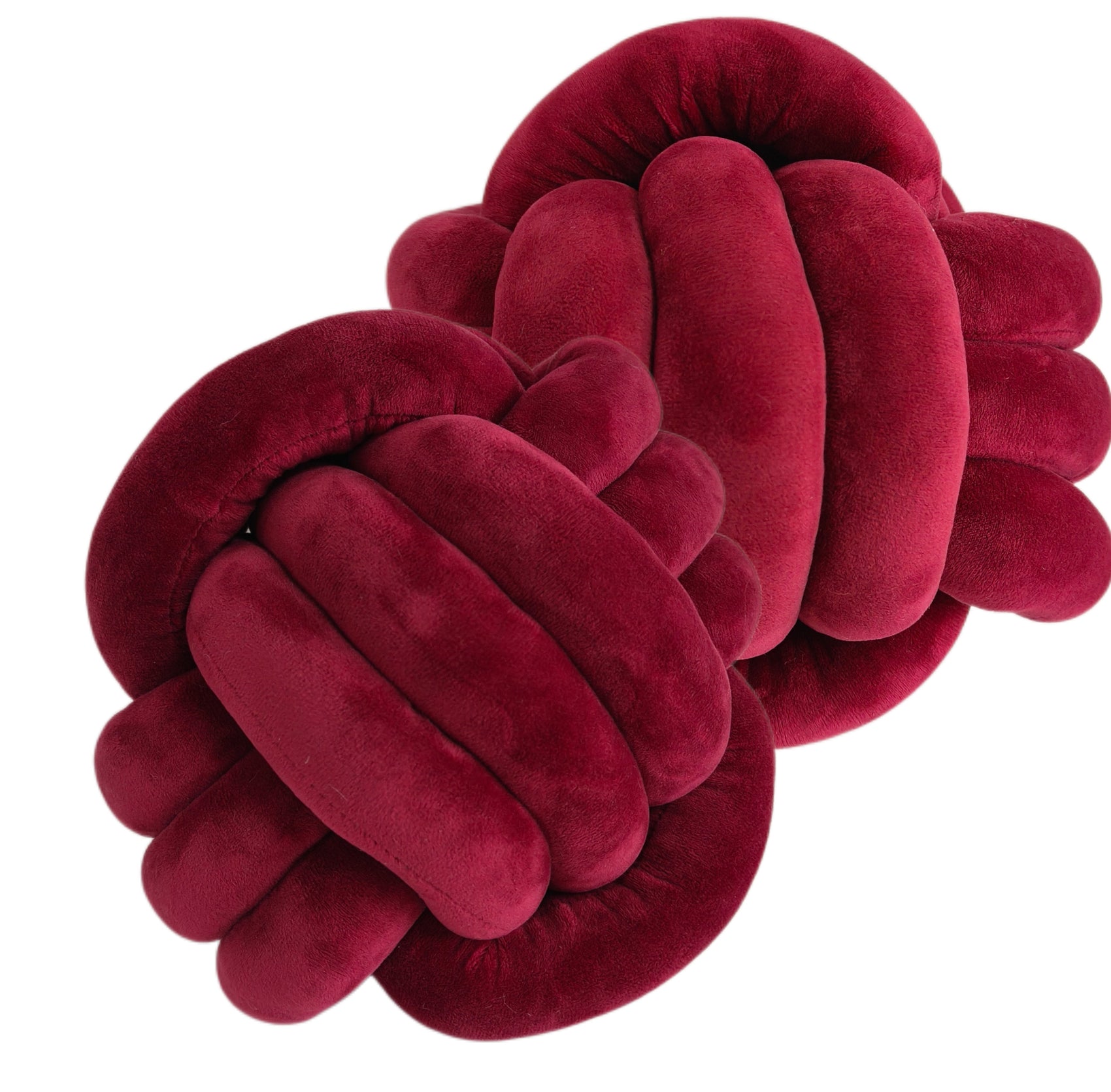 PM VELVET KNOT CUSHION FUSCHIA